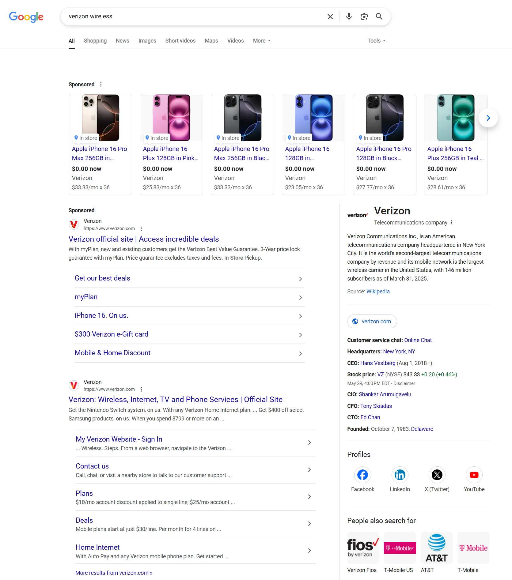 Ảnh chụp màn hình kết quả tìm kiếm Google hiển thị các liên kết được tài trợ, có thể bị chặn bởi Pi-hole