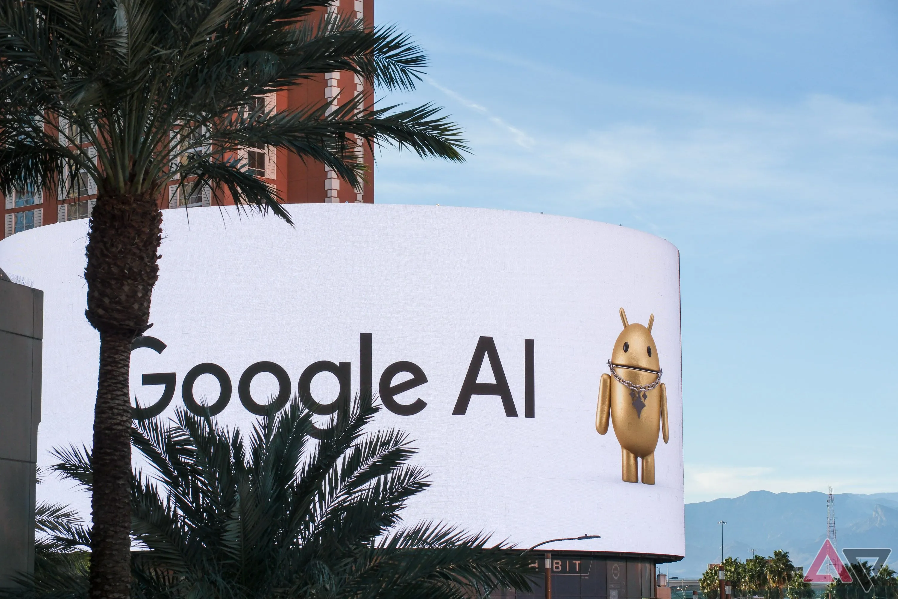 Biển quảng cáo Google AI, thể hiện tầm ảnh hưởng ngày càng tăng của AI trong đời sống