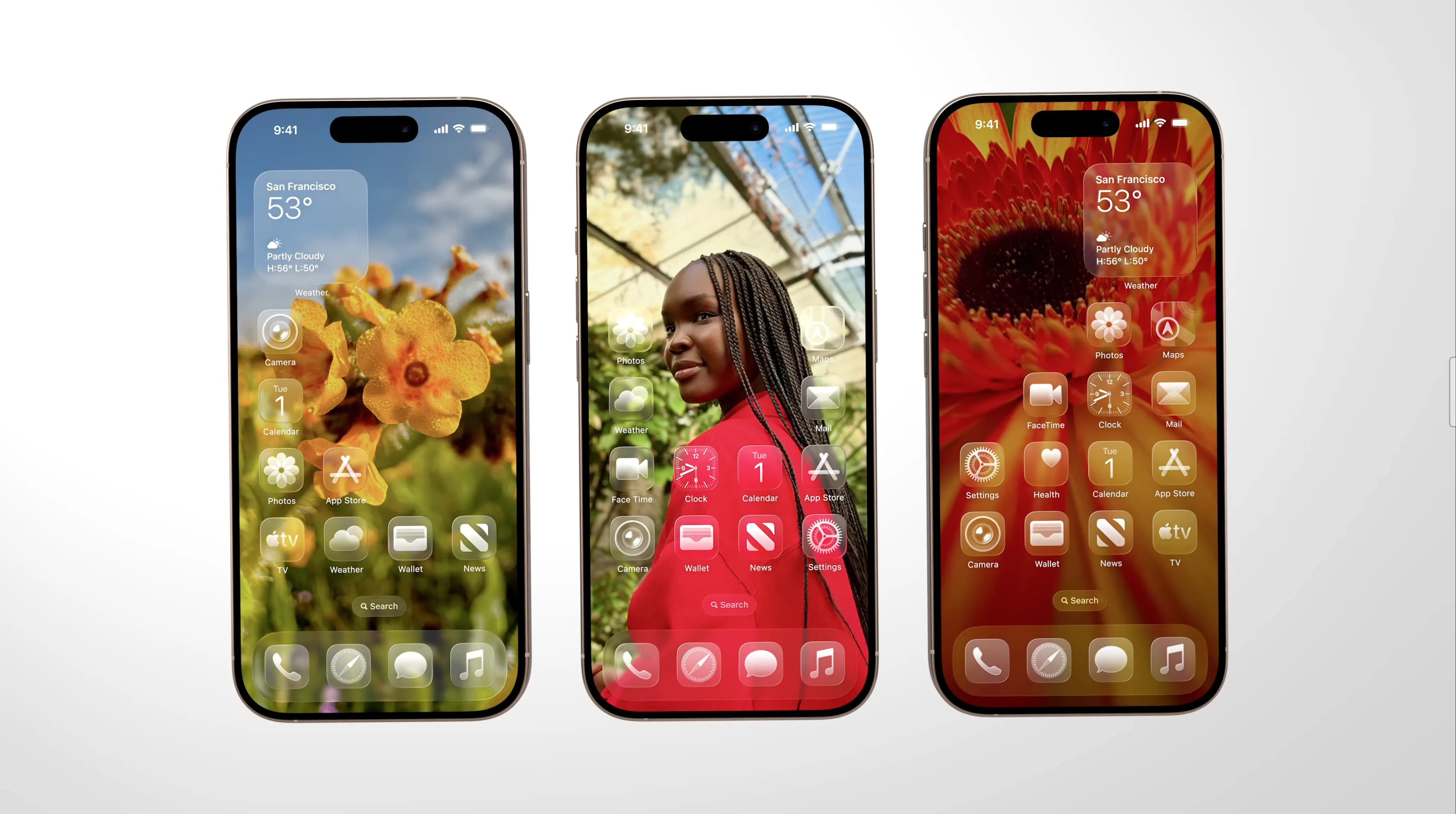 Chế độ &quot;clear look&quot; của Liquid Glass trên iOS 26.