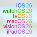 Giao diện hiển thị tên gọi mới iOS 26 và macOS 26 theo năm