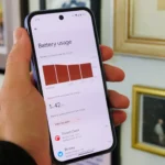 Giao diện menu sử dụng pin trên điện thoại Google Pixel, minh họa tính năng quản lý tuổi thọ pin