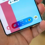 Giao diện tính năng Samsung Now Bar trên Galaxy S25 Ultra hiển thị thông báo chế độ Không làm phiền (DND) trong One UI 8 beta