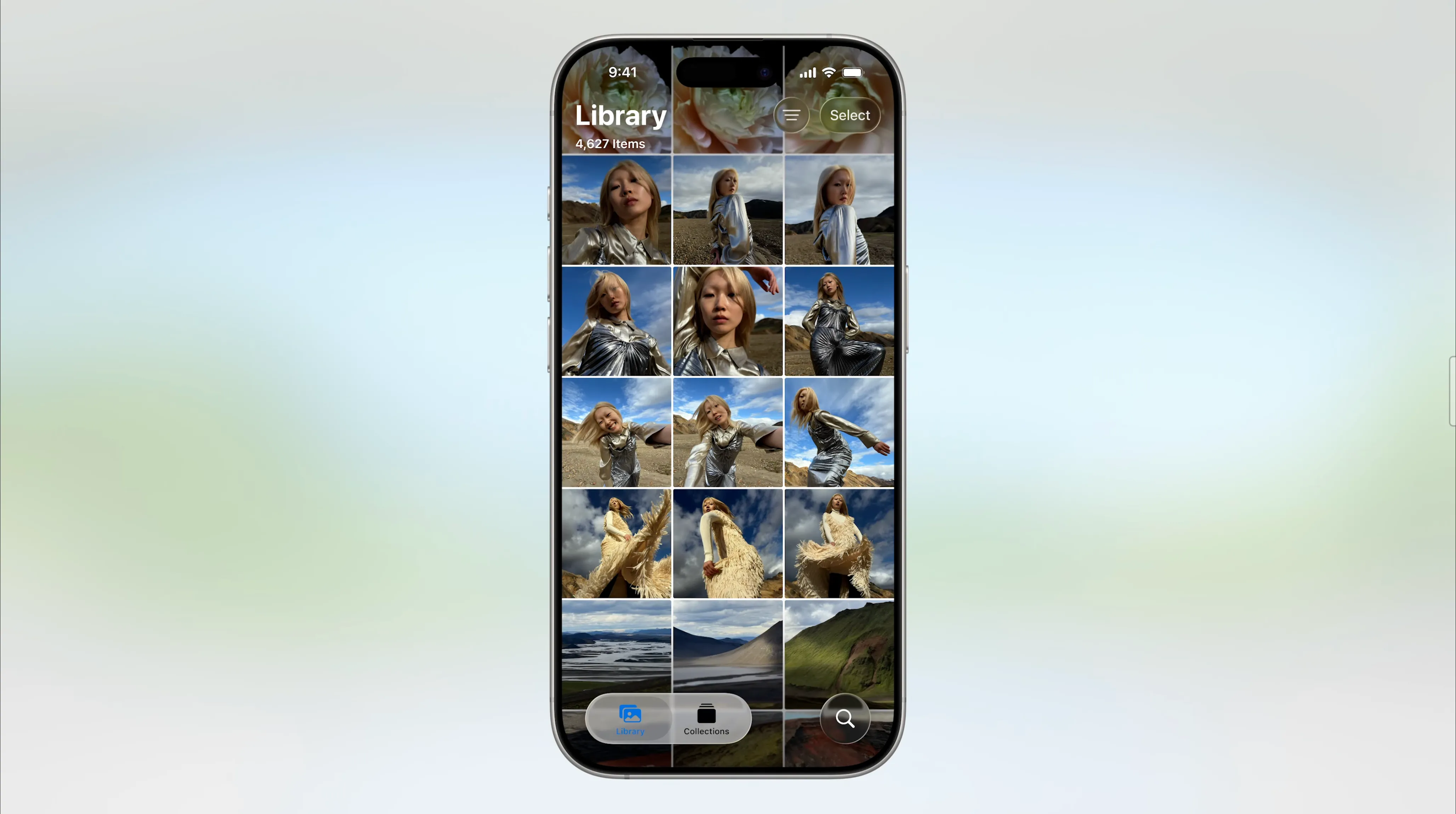 Giao diện ứng dụng Ảnh trong iOS 26.