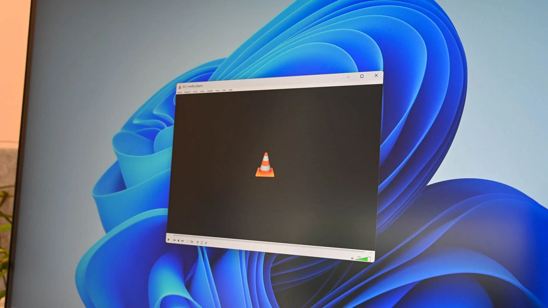 Giao diện VLC Media Player đang mở trên Windows 11.