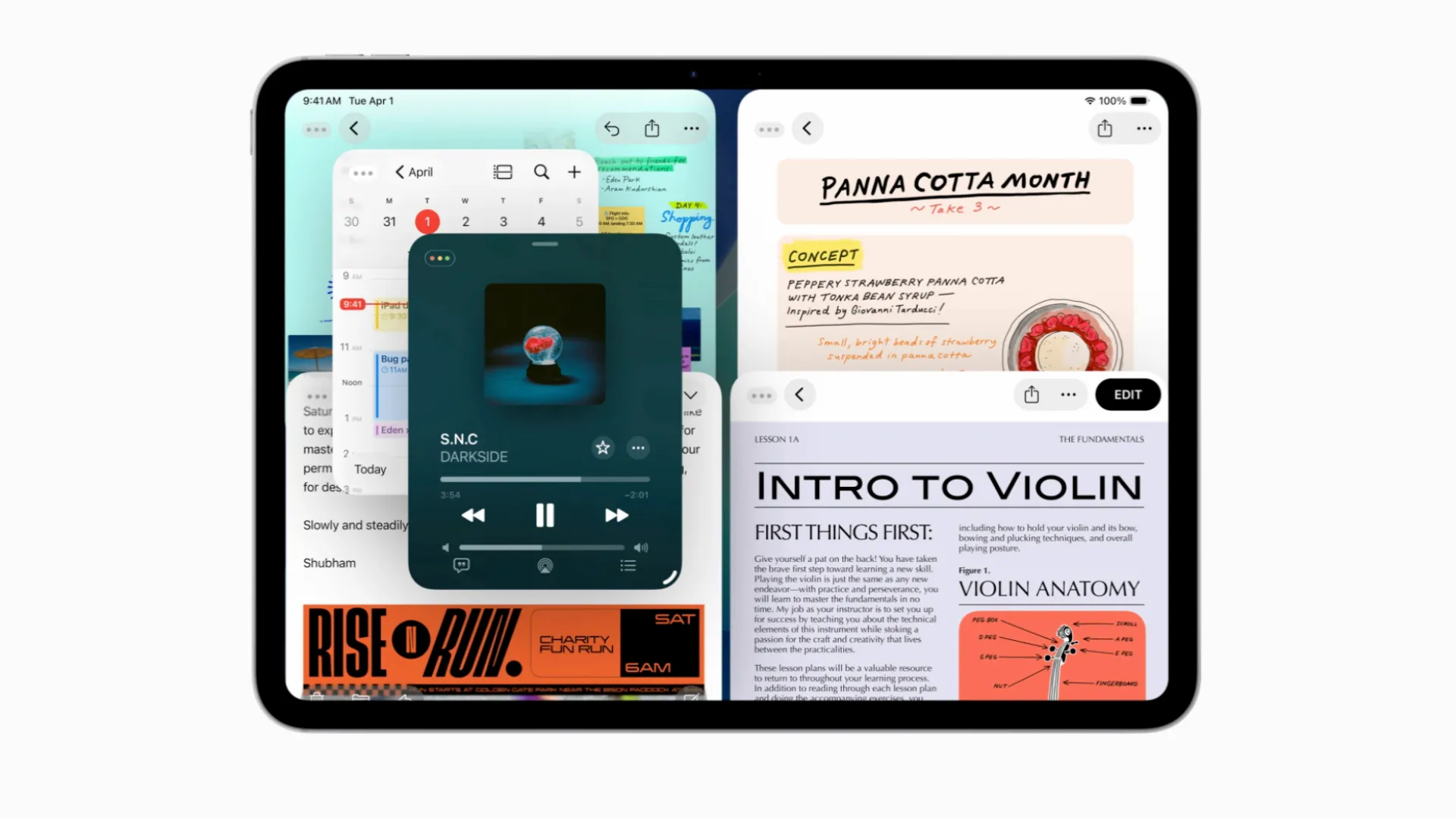 Hệ thống cửa sổ đa nhiệm linh hoạt trên iPadOS 26 cho phép điều chỉnh kích thước và vị trí