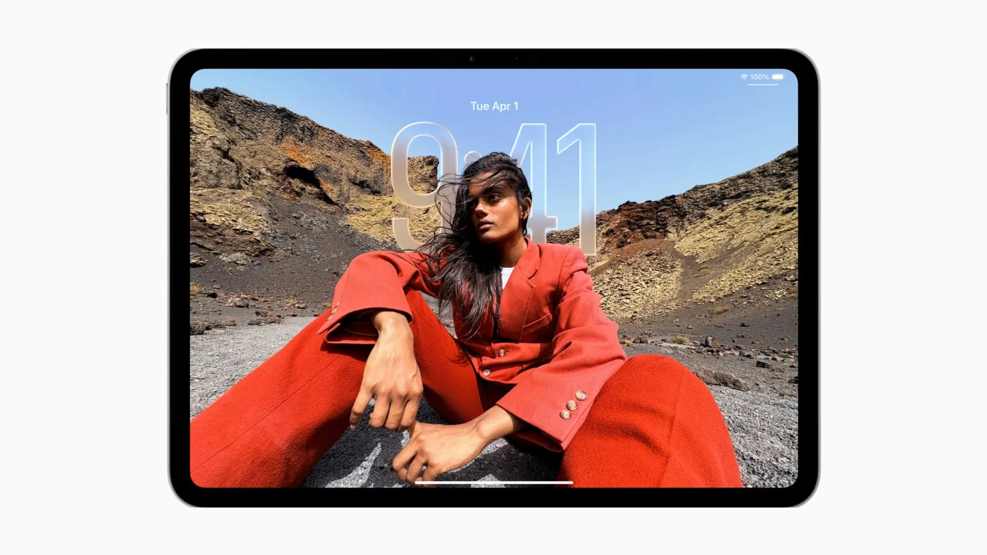 Màn hình khóa của iPadOS 26