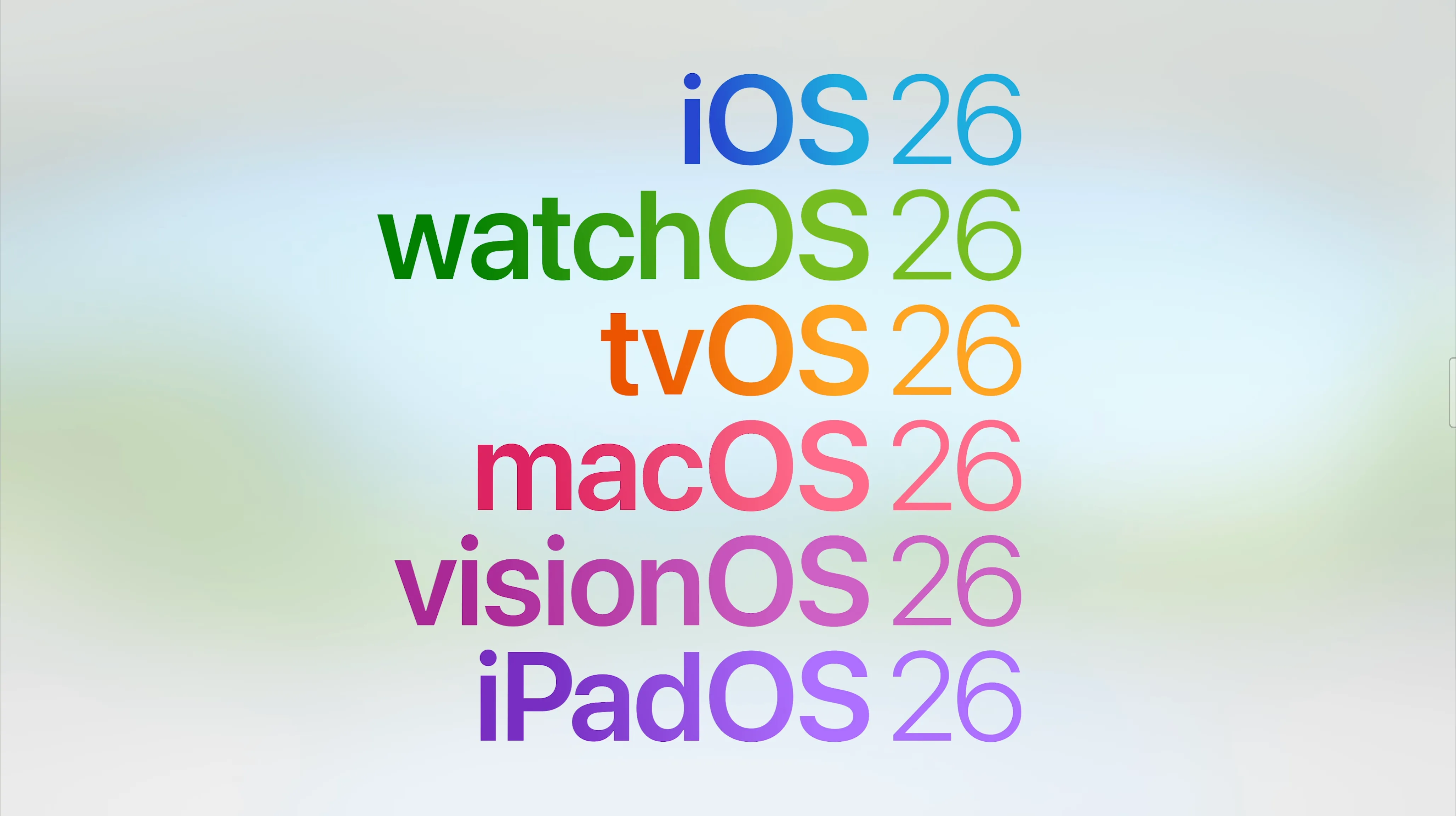 Quy ước đặt tên iOS 26 và macOS 26 theo năm.