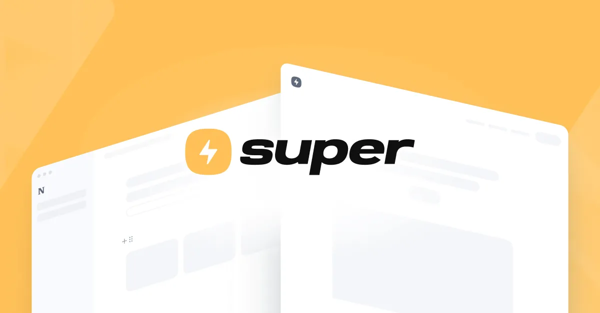 Biểu tượng của Super.so, nền tảng giúp chuyển đổi Notion thành website tối ưu