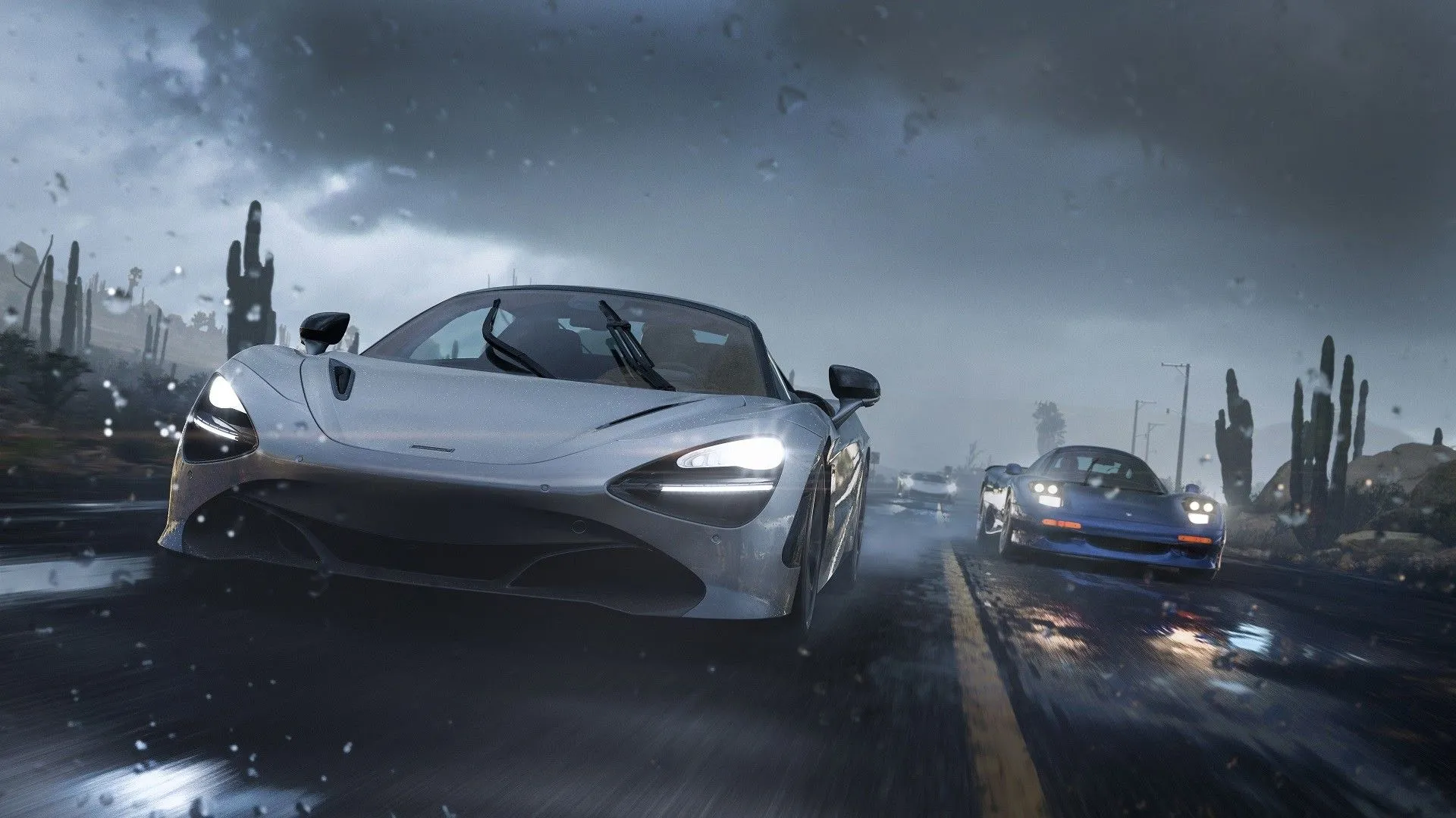 Cảnh đua xe trong Forza Horizon 5, tựa game arcade xuất sắc trên Steam Deck.