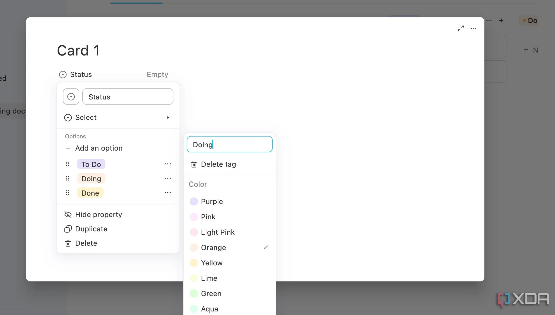 Giao diện Kanban board của AppFlowy với các cột quản lý nhiệm vụ dự án như &quot;To-do&quot;, &quot;In progress&quot;, &quot;Done&quot;.