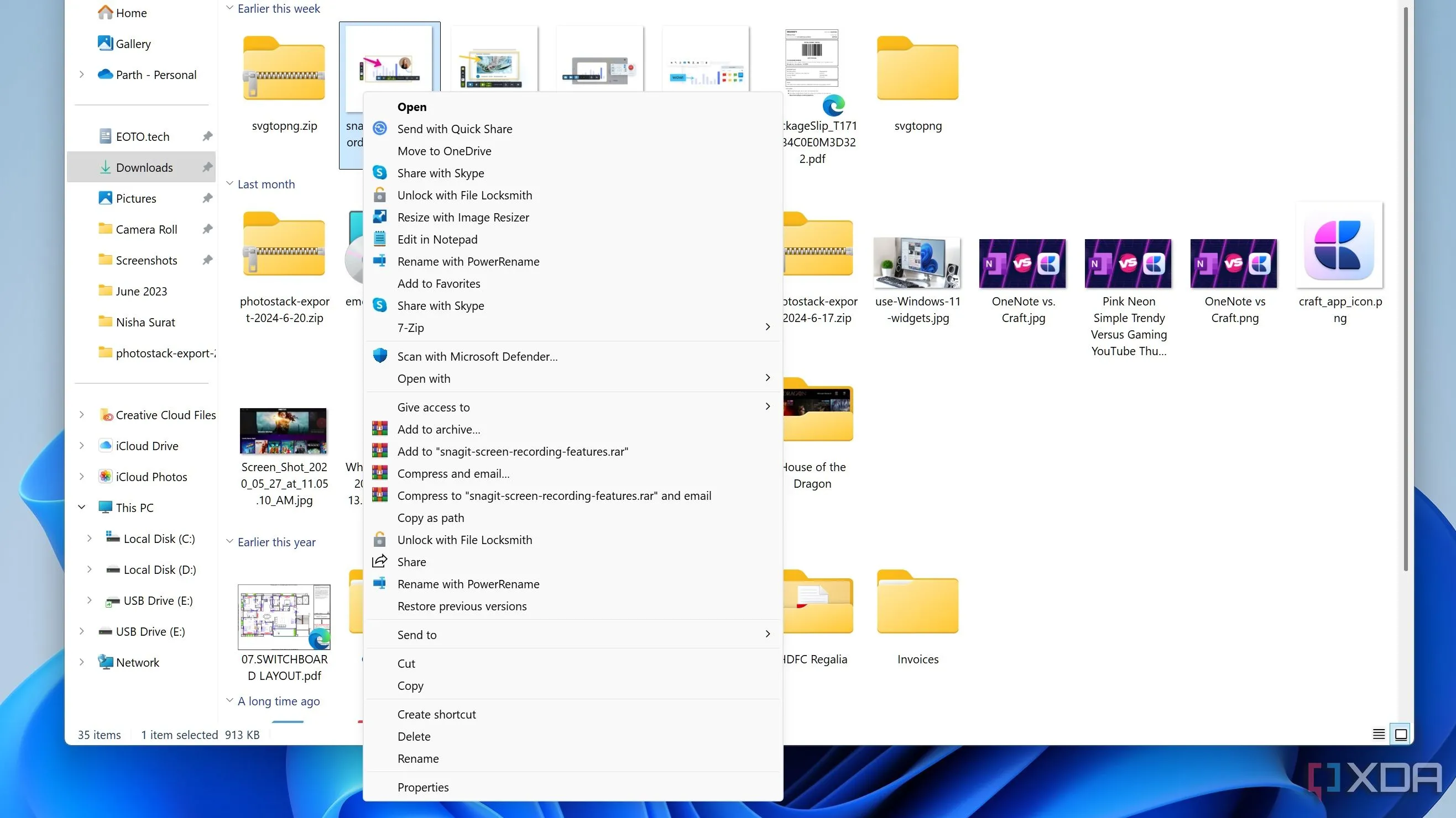 Menu chuột phải cổ điển đã được khôi phục trên Windows 11 sau khi tùy chỉnh Registry