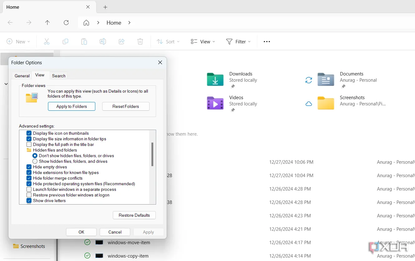 Tùy chọn tắt thông báo nhà cung cấp đồng bộ hóa để loại bỏ quảng cáo trong File Explorer