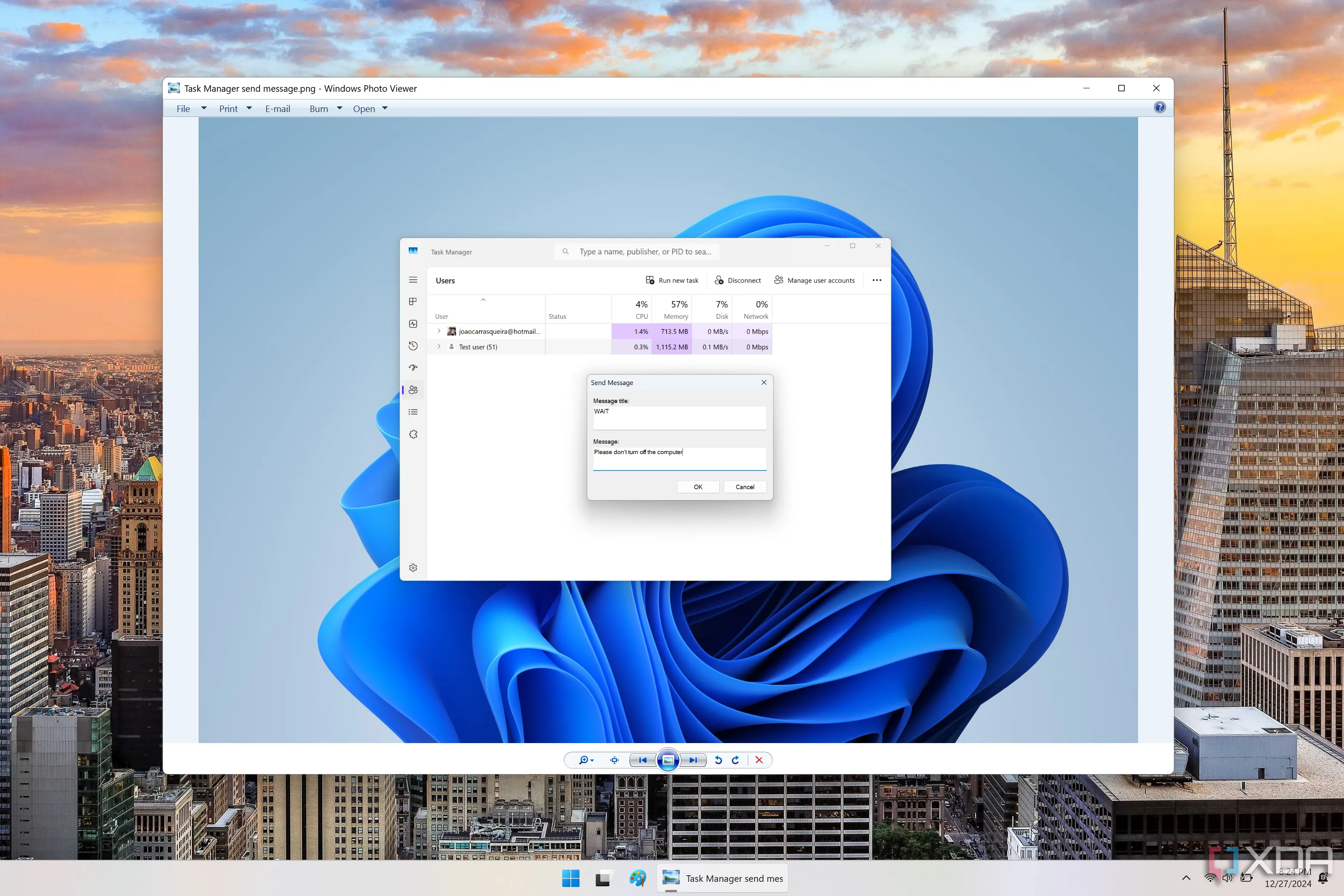 Windows Photo Viewer đang mở một bức ảnh trên Windows 11, minh họa khả năng khôi phục trình xem ảnh cổ điển thông qua tùy chỉnh registry.