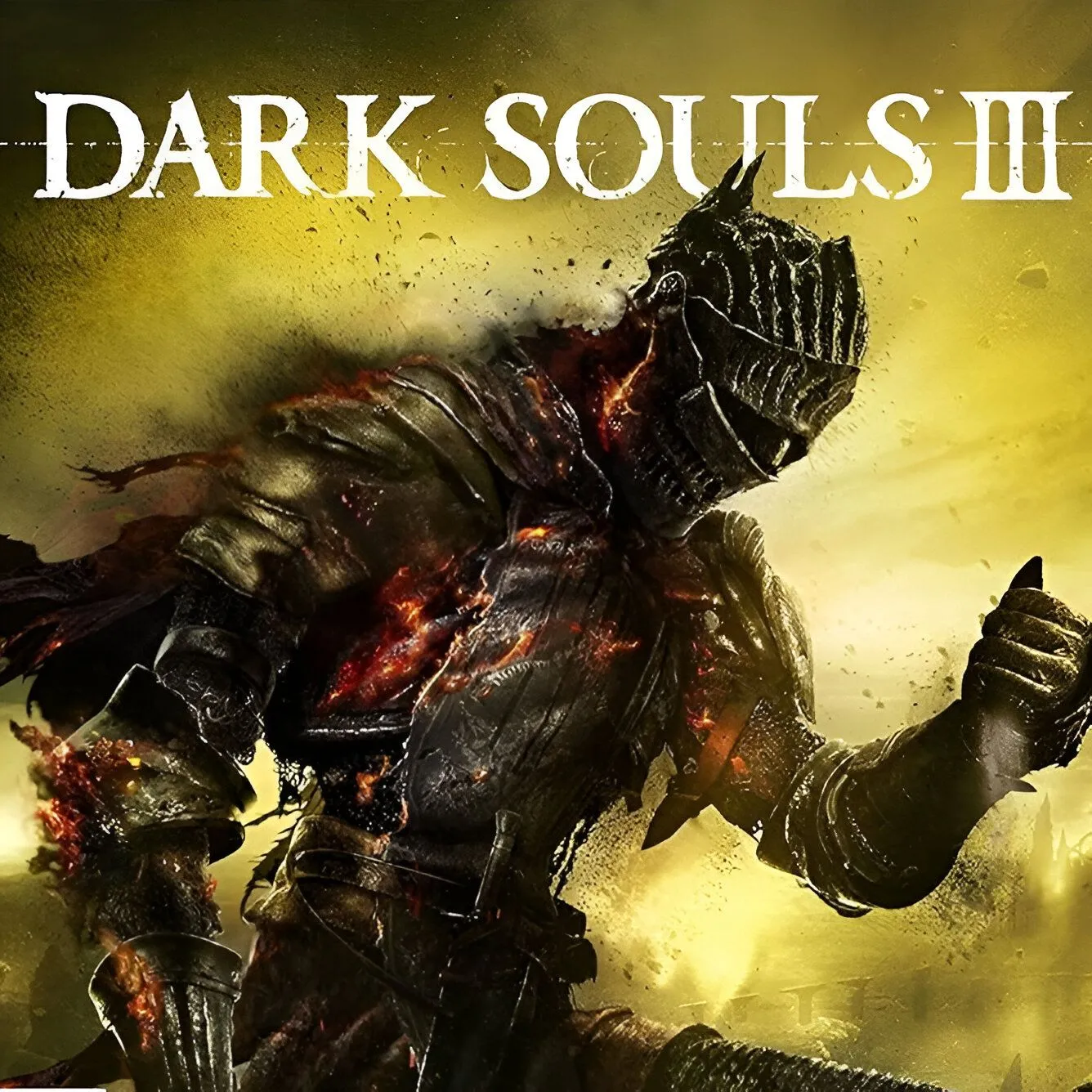 Ảnh bìa game Dark Souls III, nơi có trận King of the Storm với camera khó chịu trong giai đoạn đầu