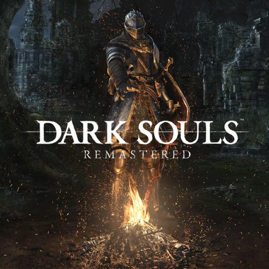 Ảnh bìa game Dark Souls Remastered, tựa game chứa trùm Capra Demon với vấn đề camera góc hẹp