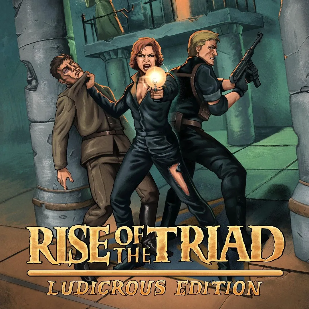 Ảnh bìa game Rise of the Triad: Ludicrous Edition, một tựa game FPS cổ điển với lối chơi hài hước và tốc độ cao