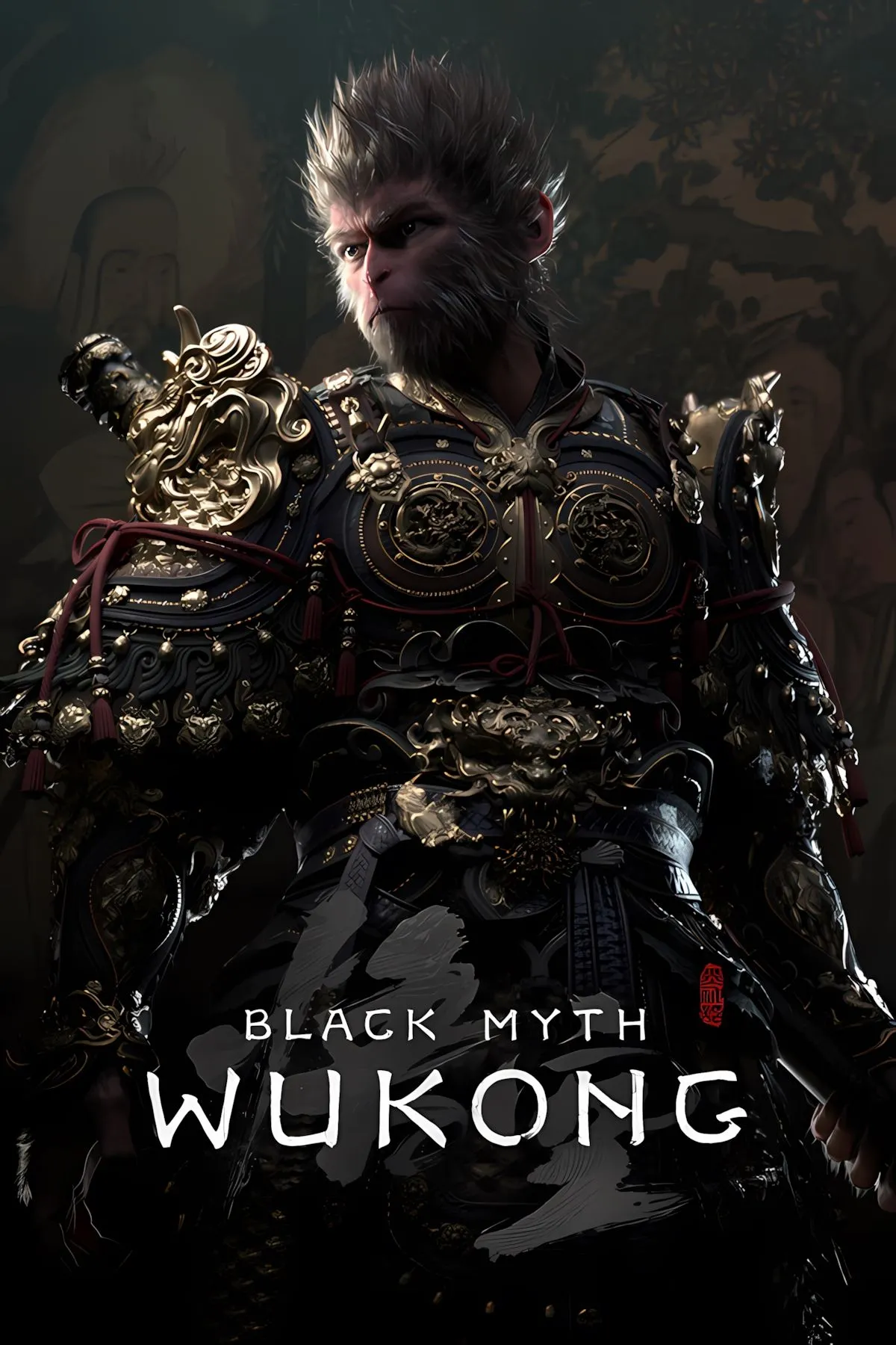 Ảnh bìa nghệ thuật của tựa game Black Myth Wukong
