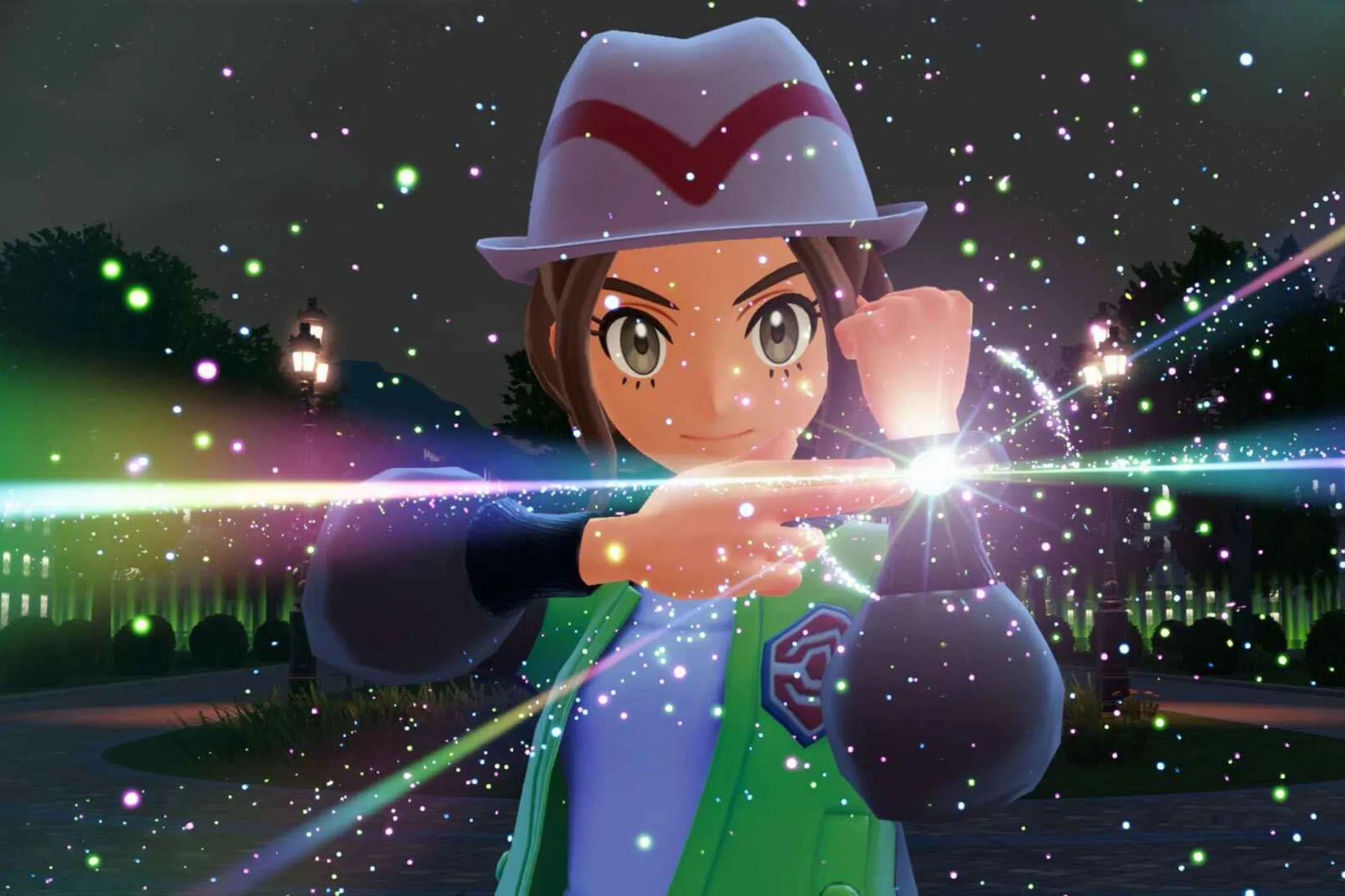 Ảnh chụp màn hình game Pokémon Legends Z-A trên hệ máy Nintendo Switch 2, thể hiện đồ họa và không gian game