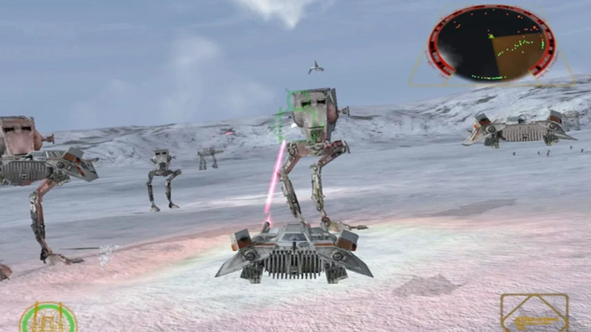 Ảnh chụp màn hình gameplay từ Star Wars Rogue Squadron II: Rogue Leader