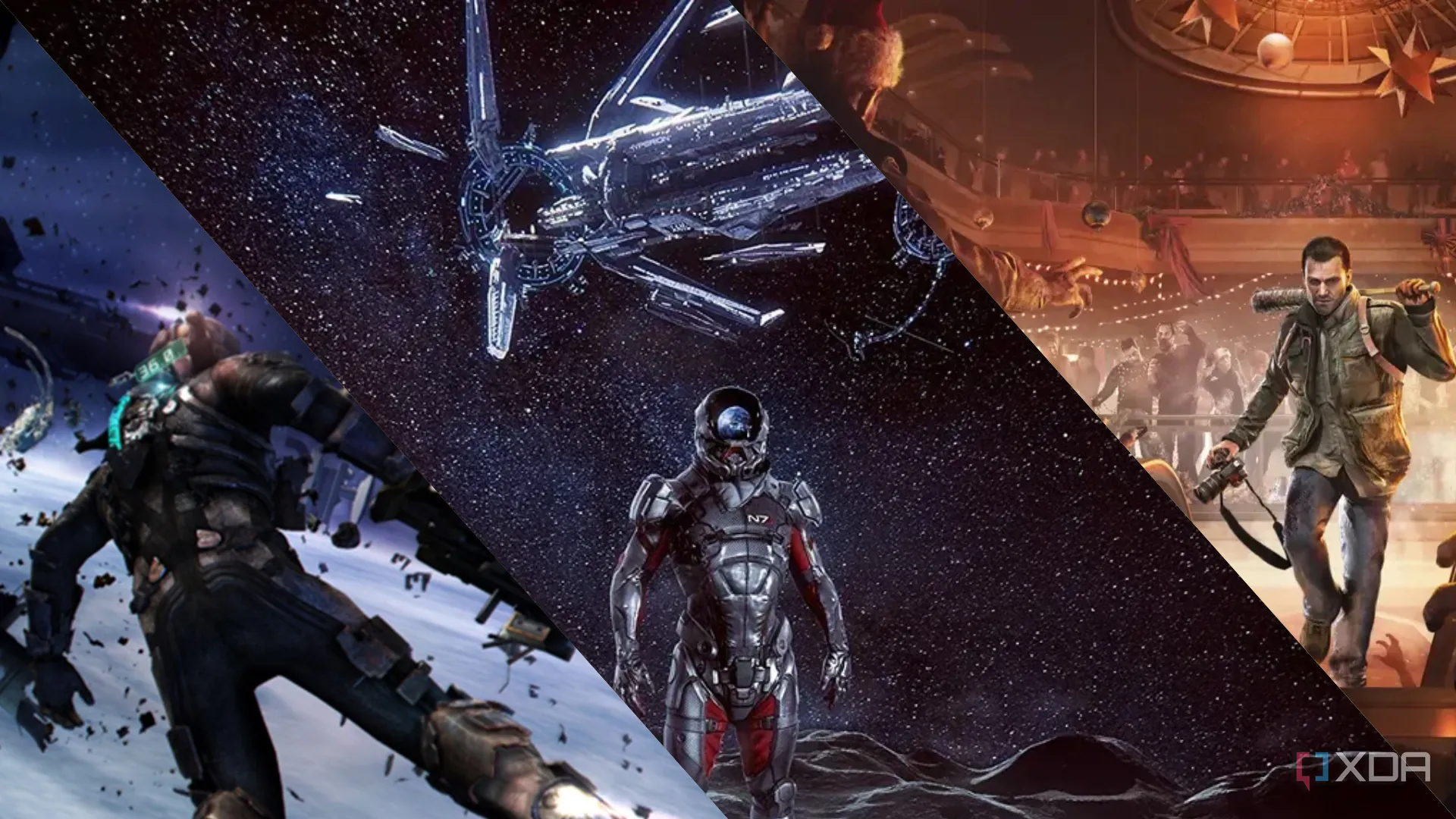 Ảnh ghép các tựa game Dead Space 3, Mass Effect Andromeda và Dead Rising 4, đại diện cho những thất bại hoặc tiềm năng bị đánh mất trong ngành game