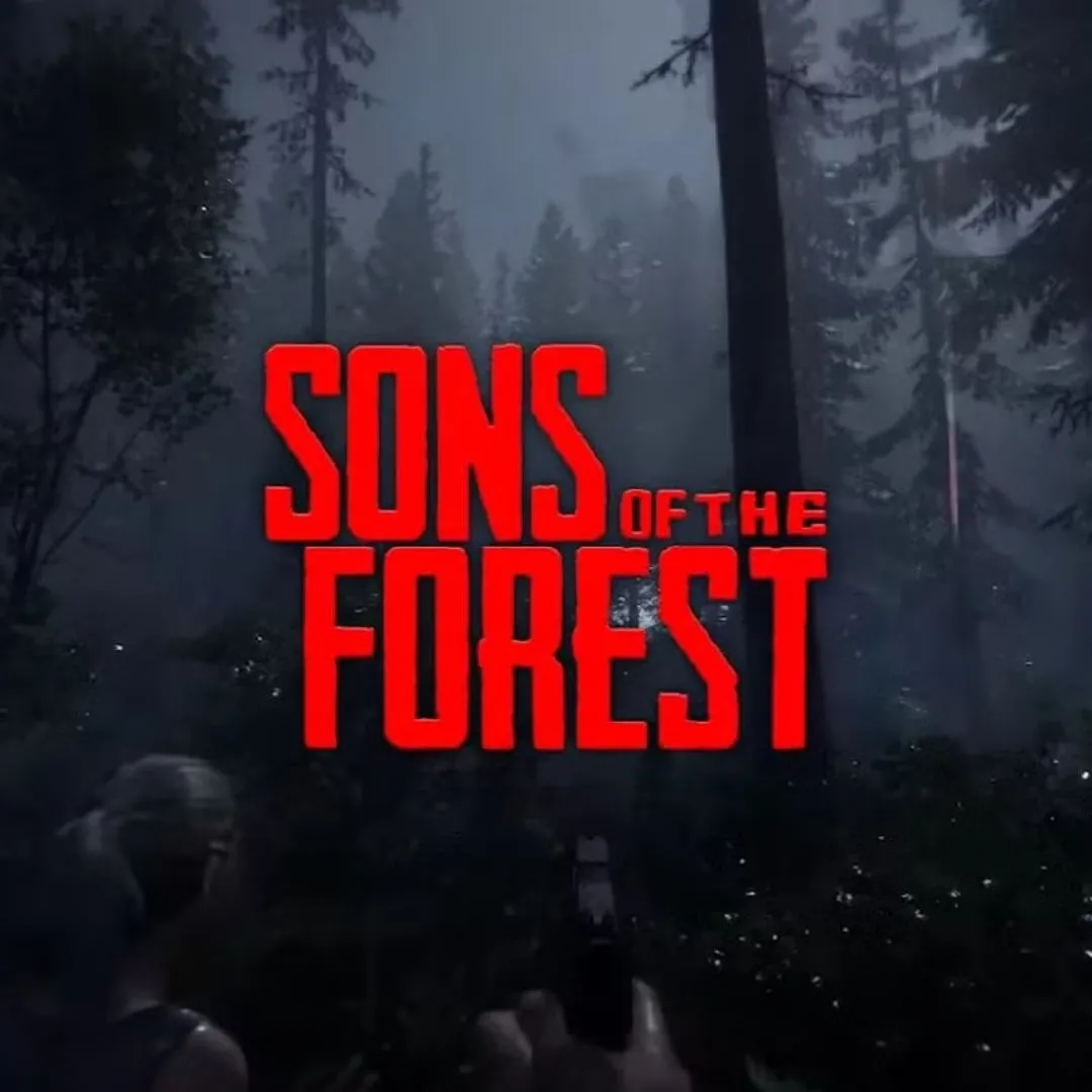 Ảnh sản phẩm của game Sons of the Forest, một tựa game kinh dị sinh tồn thế giới mở.