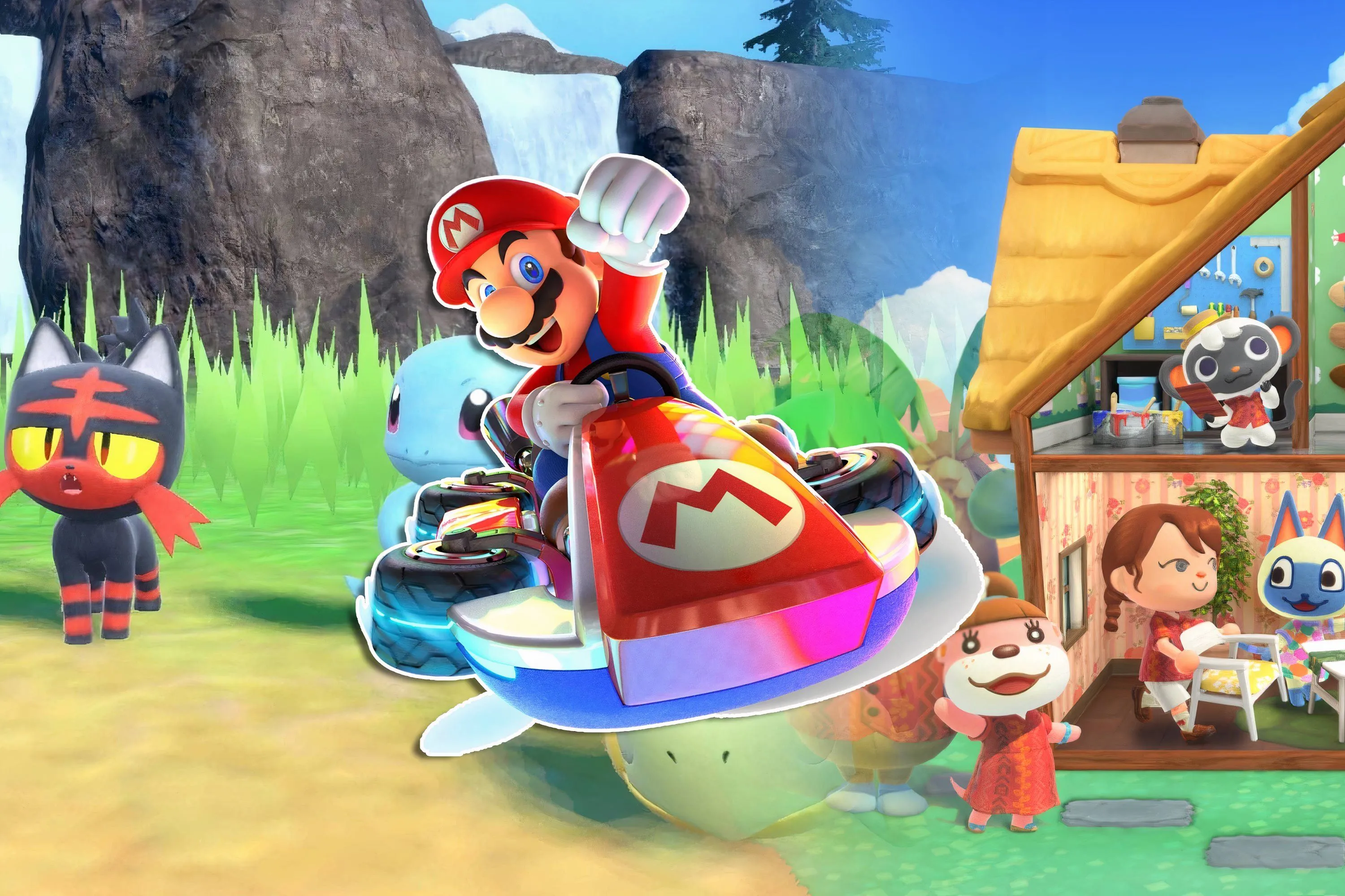Ba biểu tượng game nổi bật trên dịch vụ Nintendo Switch Online, minh họa cho kho game phong phú của Nintendo