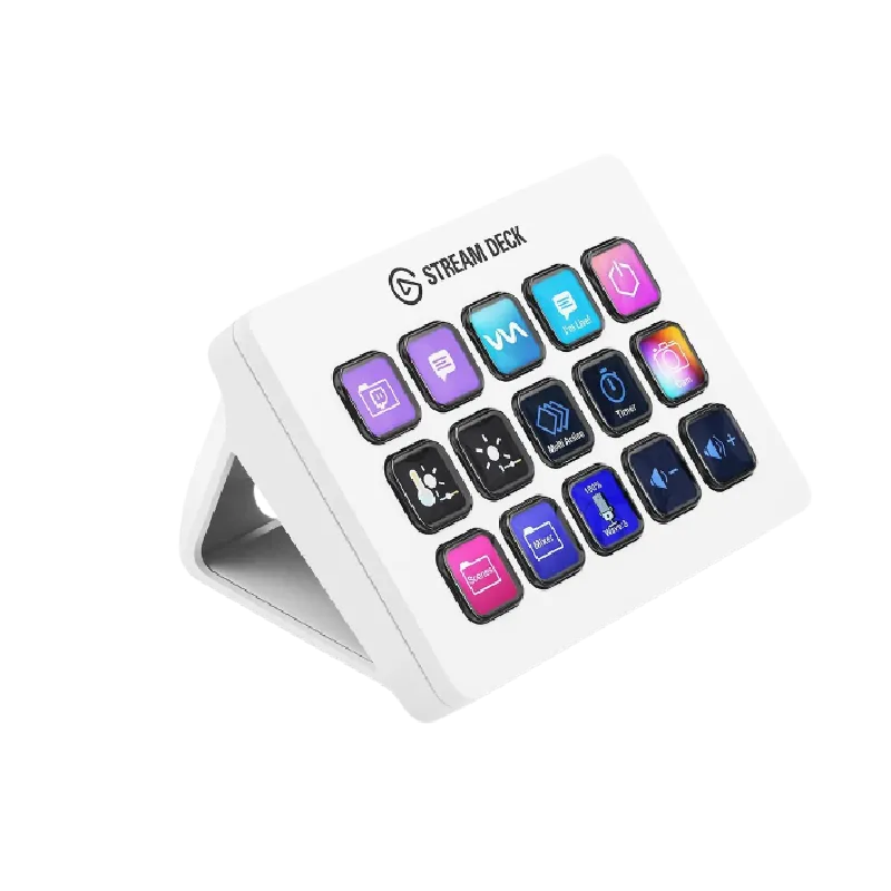 Bảng điều khiển Elgato Stream Deck MK.2 với 15 phím lập trình, công cụ thiết yếu cho các streamer và nhà sáng tạo nội dung gaming.