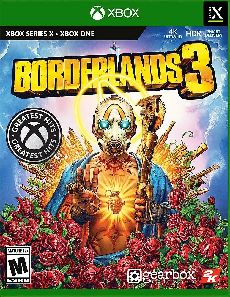 Bìa game Borderlands 3 Standard Edition với các nhân vật chính và phong cách đồ họa cel-shaded đặc trưng, thu hút người chơi yêu thích thể loại looter shooter.