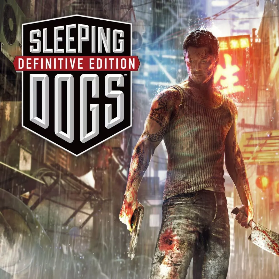 Bìa game Sleeping Dogs: Definitive Edition, tái hiện khung cảnh Hồng Kông nhộn nhịp và võ thuật đặc sắc.