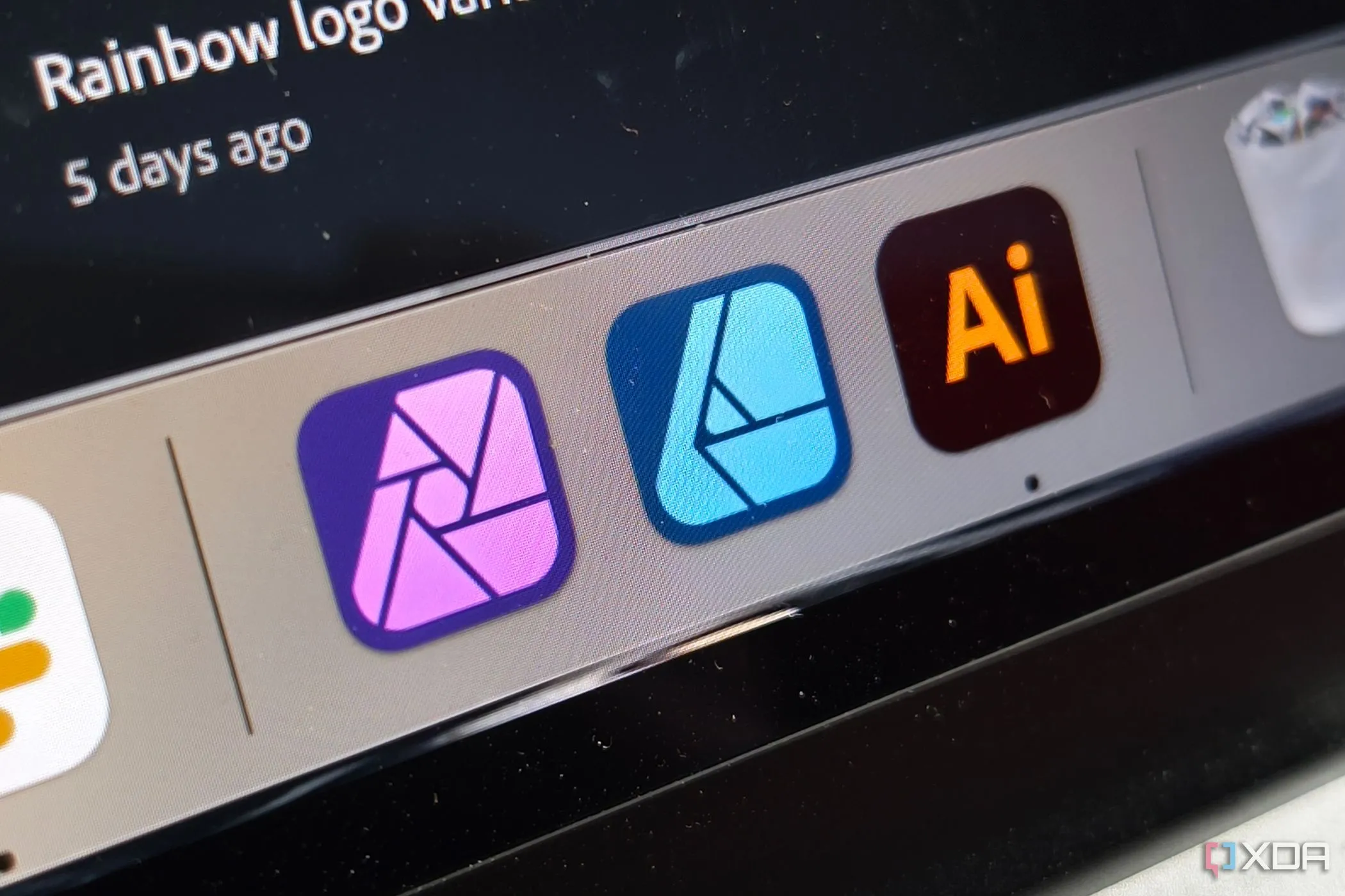 Biểu tượng Affinity Designer, Affinity Photo và Adobe Illustrator, so sánh các công cụ thiết kế đồ họa
