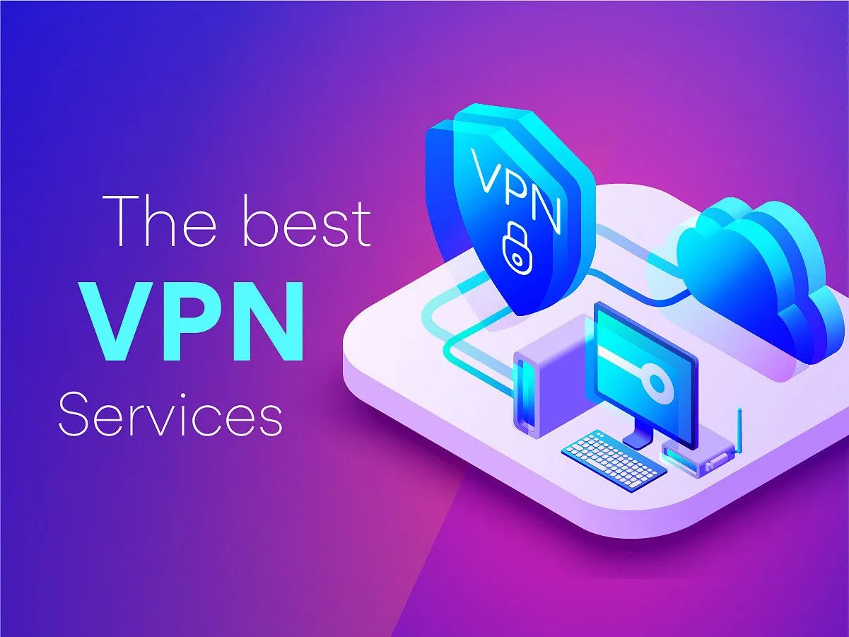 Biểu tượng các nhà cung cấp VPN hàng đầu trên nền tối, đại diện cho giải pháp mạng bảo mật