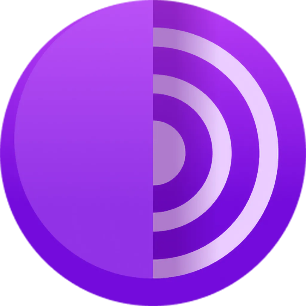 Biểu tượng của Tor Browser, tượng trưng cho khả năng duyệt web ẩn danh và chống theo dõi