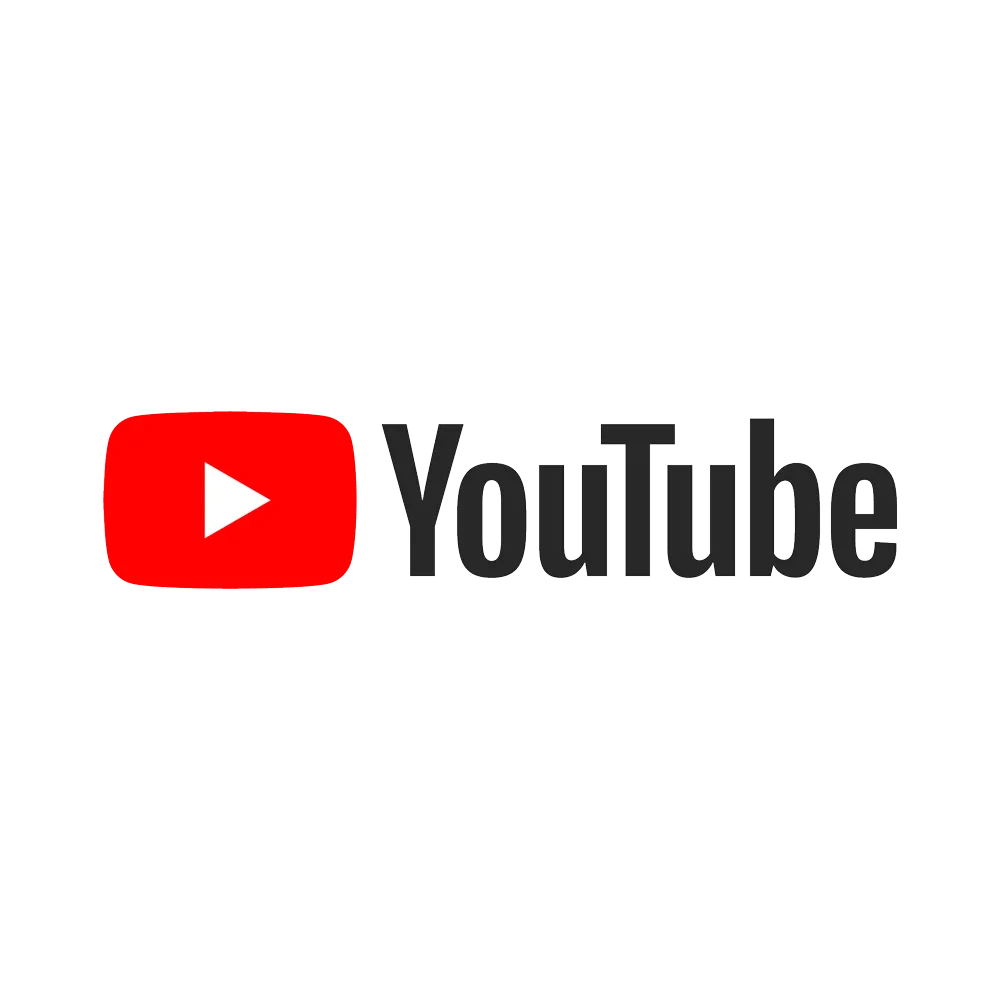 Biểu tượng logo chính thức của YouTube với hình tam giác phát video màu đỏ