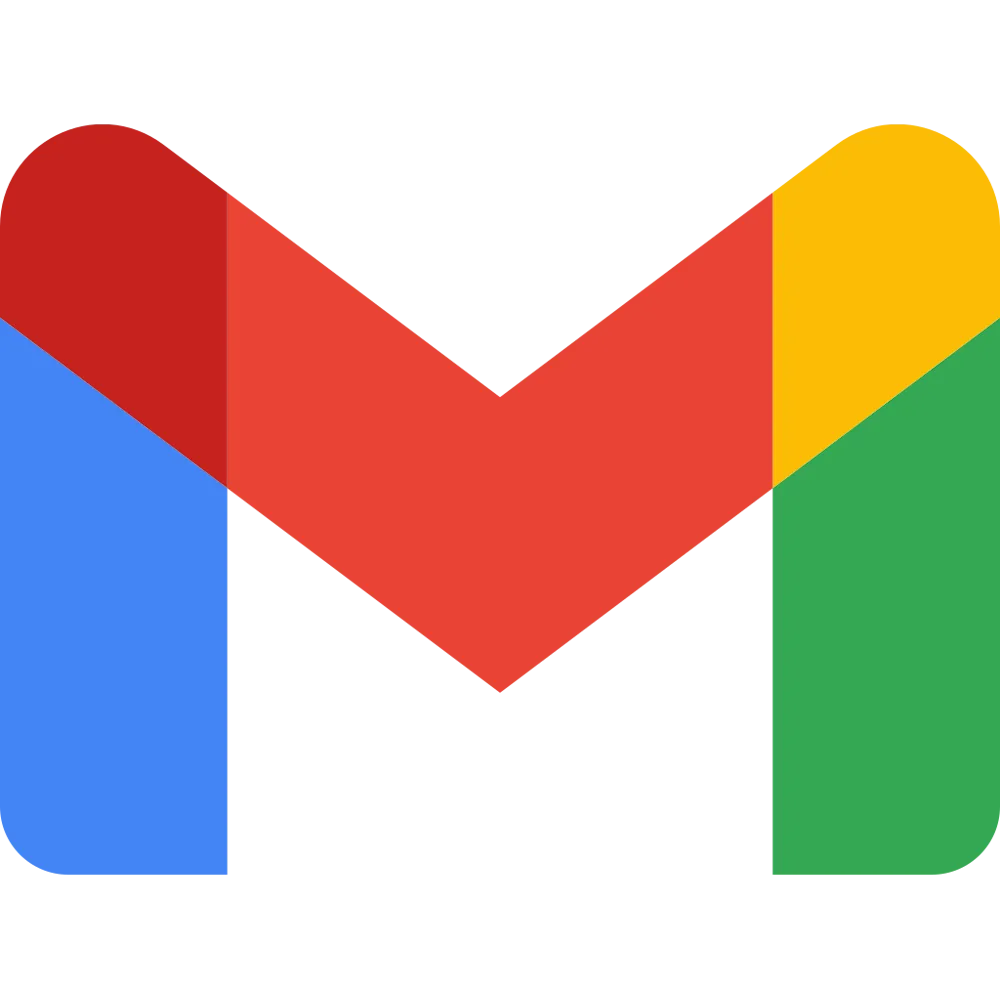 Biểu tượng logo của Gmail với chữ M màu đỏ