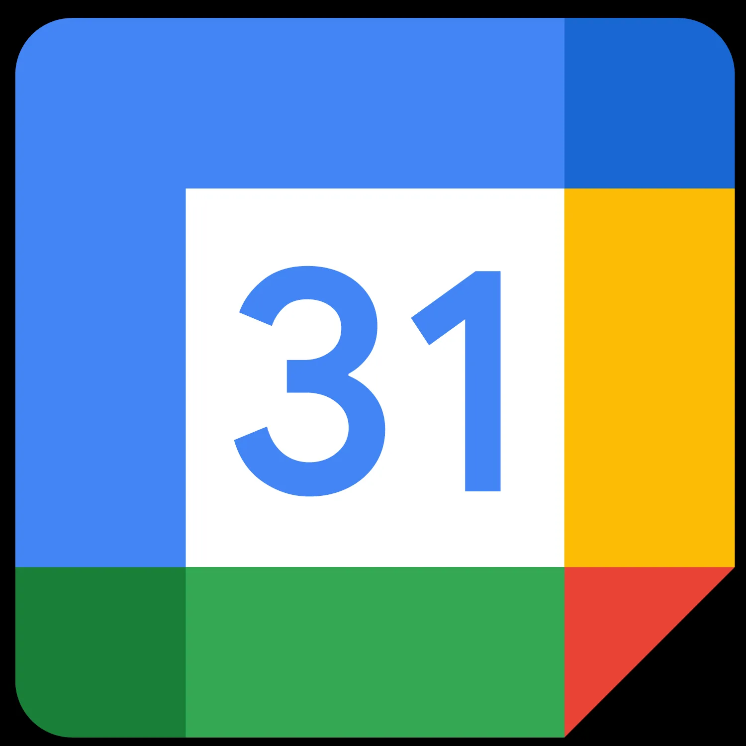 Biểu tượng logo của Google Calendar với màu xanh chủ đạo