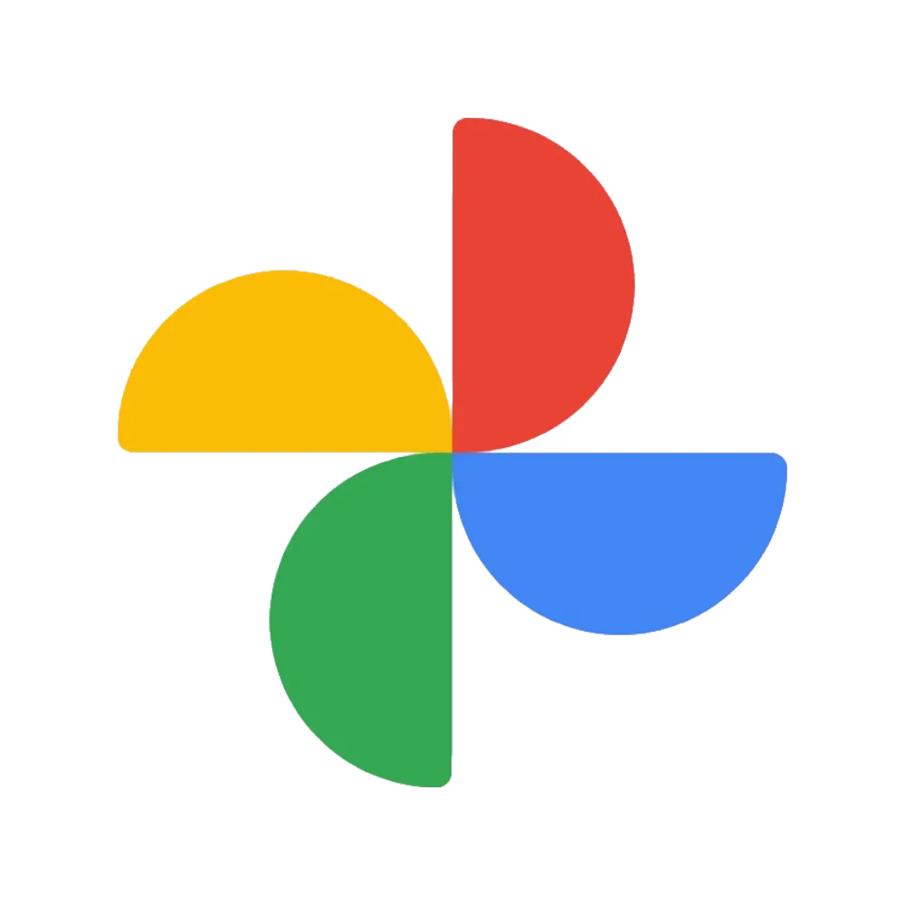 Biểu tượng logo của Google Photos với chong chóng nhiều màu