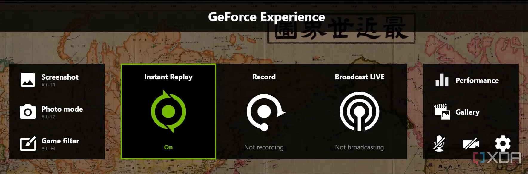 Biểu tượng Nvidia ShadowPlay, một lựa chọn phổ biến để ghi hình game