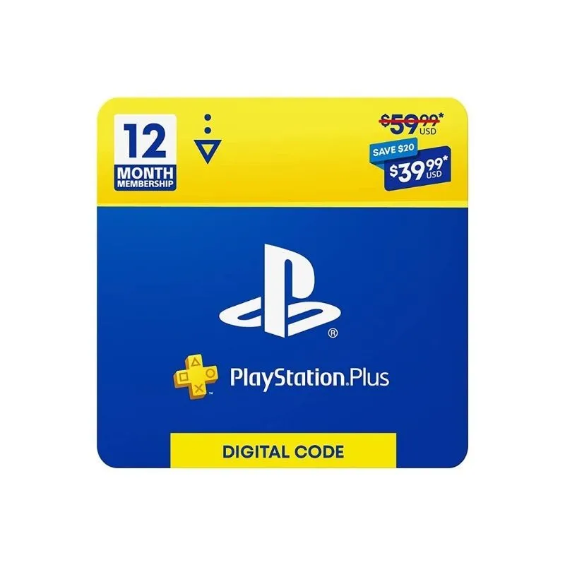 Biểu tượng PlayStation Plus trên hộp trò chơi và các trò chơi miễn phí hàng tháng, minh họa cho dịch vụ thuê bao game console.