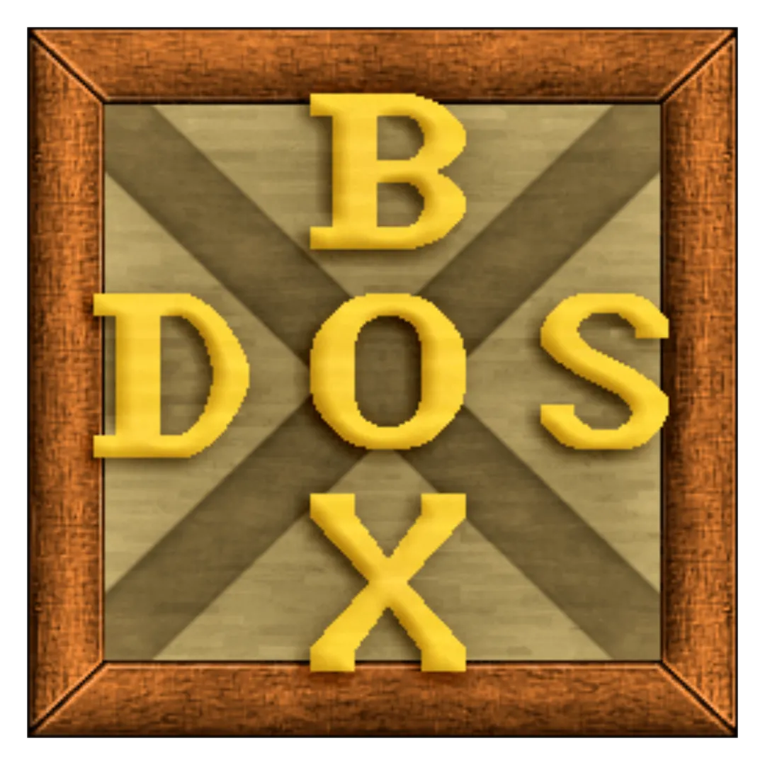 Biểu tượng ứng dụng DOSBox, phần mềm giả lập giúp hồi sinh các trò chơi MS-DOS cổ điển trên máy tính hiện đại