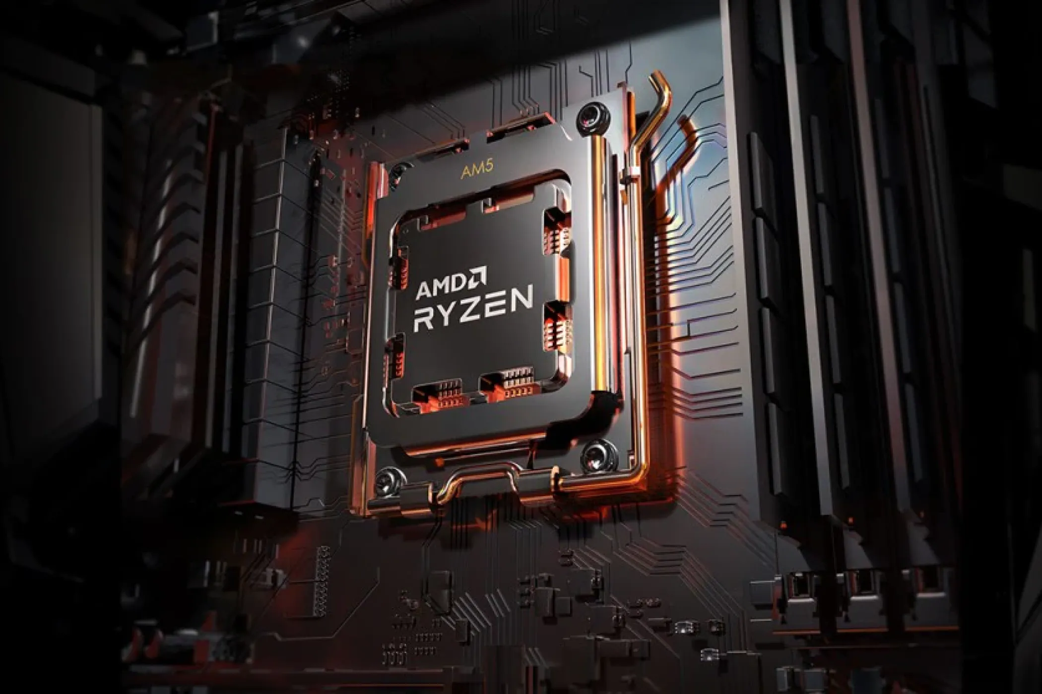 Bo mạch chủ AM5 với CPU Ryzen 7000 series, nền tảng cho việc nâng cấp CPU sau này
