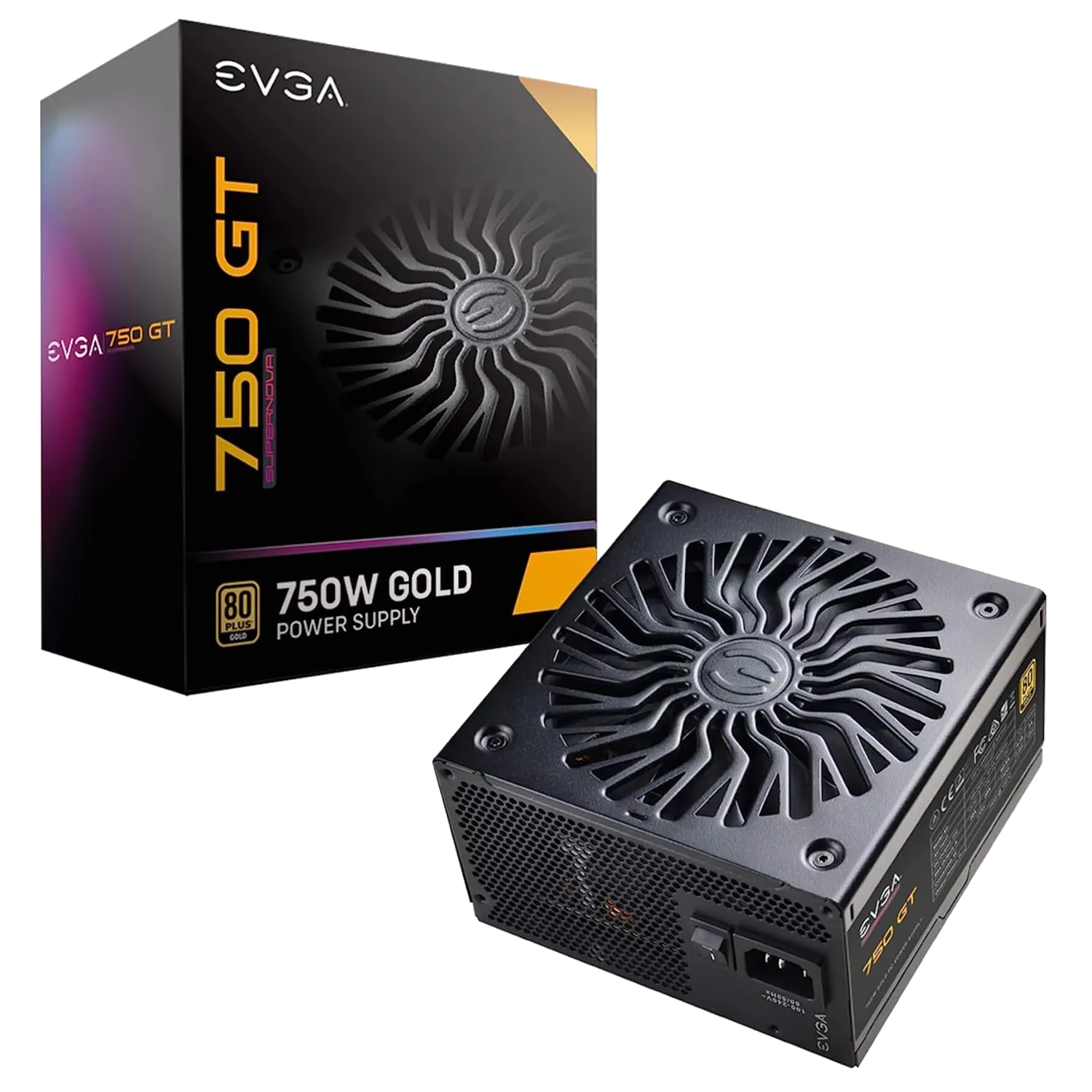 Bộ nguồn EVGA Supernova 750 GT đạt chuẩn 80 Plus Gold, linh kiện quan trọng đảm bảo sự ổn định và an toàn cho PC.