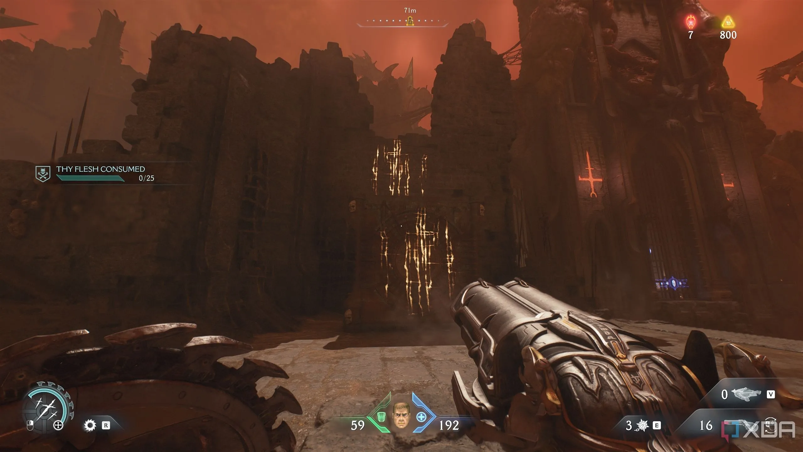Bức tường Scramble Wall trong Chương 22 Doom The Dark Ages