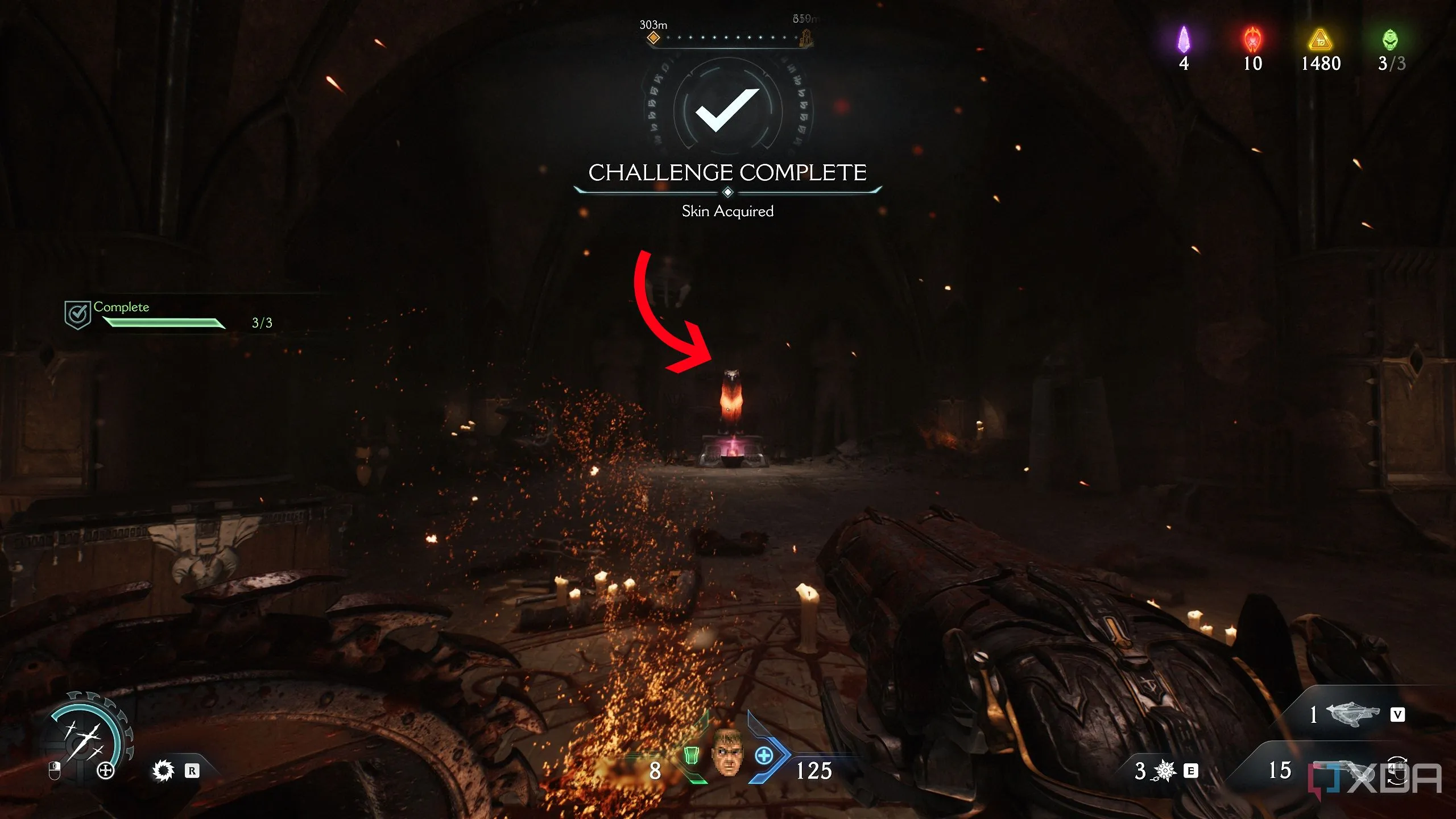Bức tượng sói thứ tư trong chương 20 của Doom: The Dark Ages.