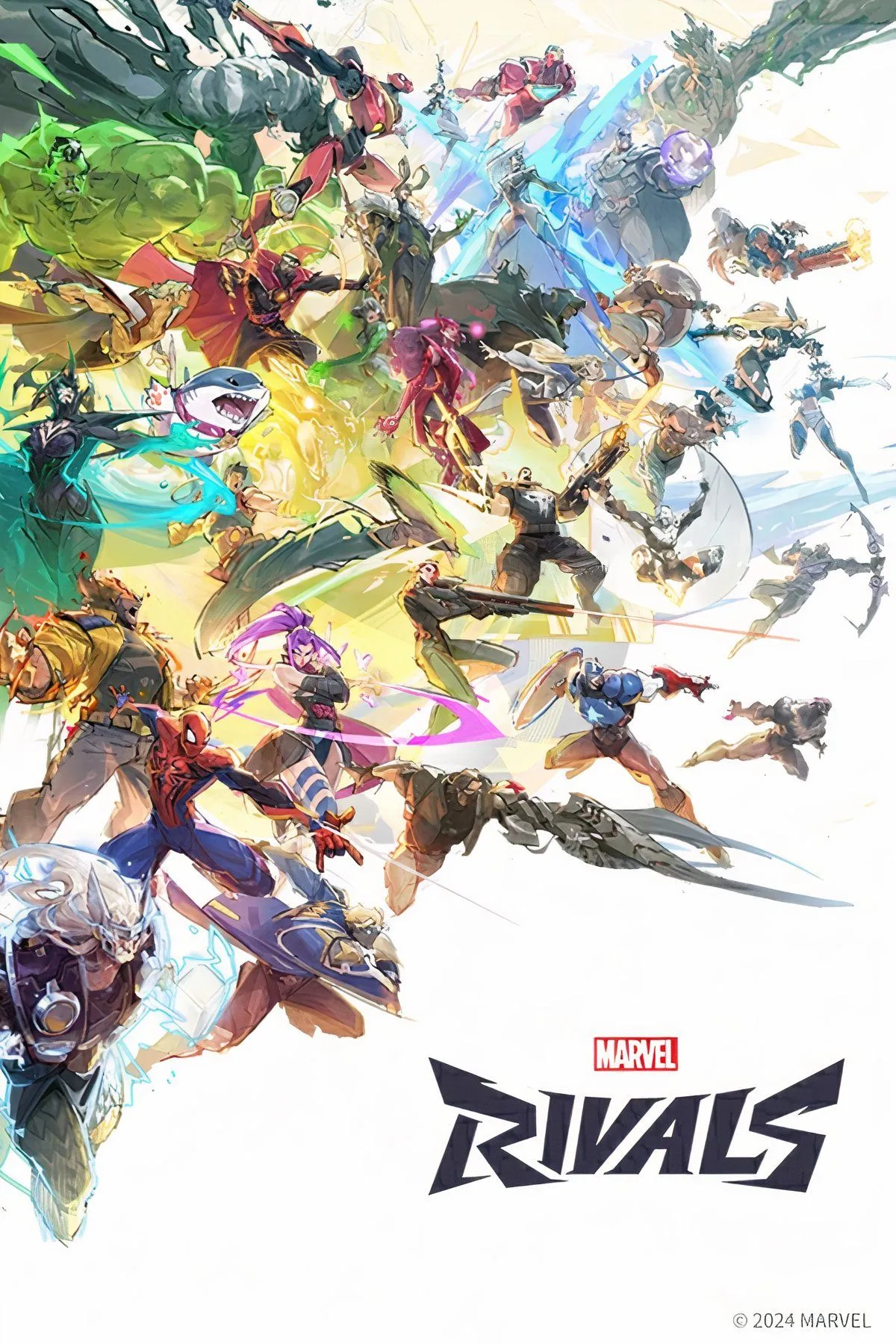 Các nhân vật Marvel chiến đấu trong một trận đấu hỗn loạn của Marvel Rivals