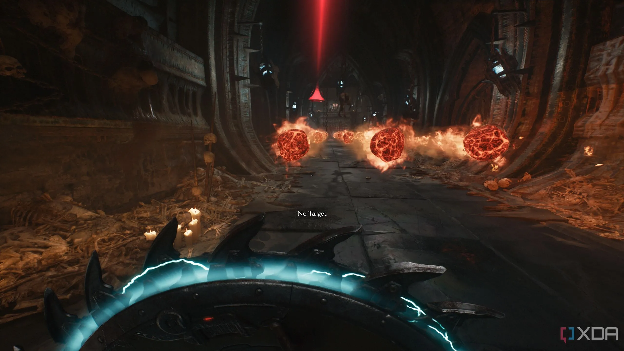 Các quả đạn lửa bay tới trong Chapter 19 Doom The Dark Ages.
