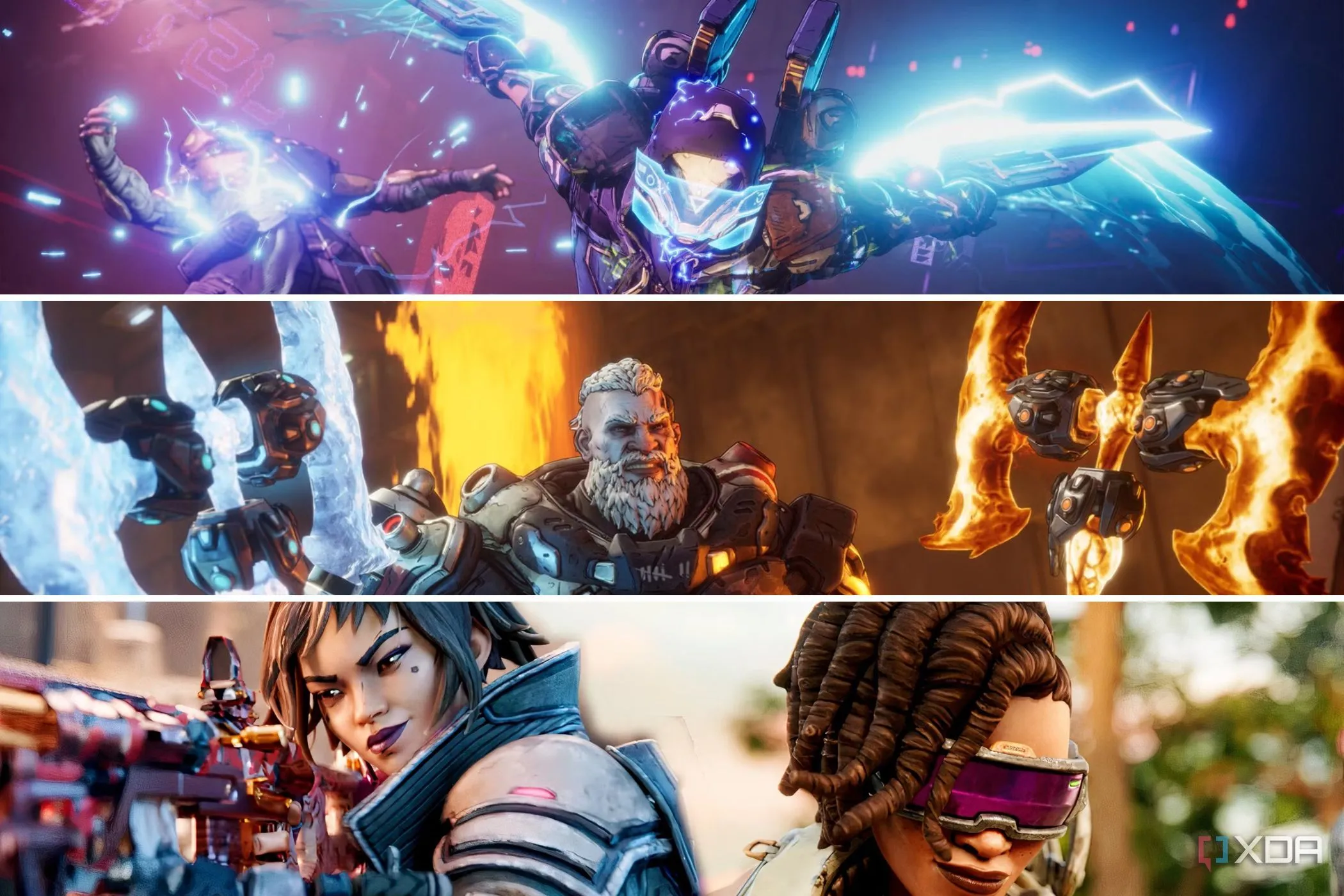 Các thợ săn kho báu (Vault Hunters) trong Borderlands 4 thực hiện nhiều chiêu tấn công khác nhau