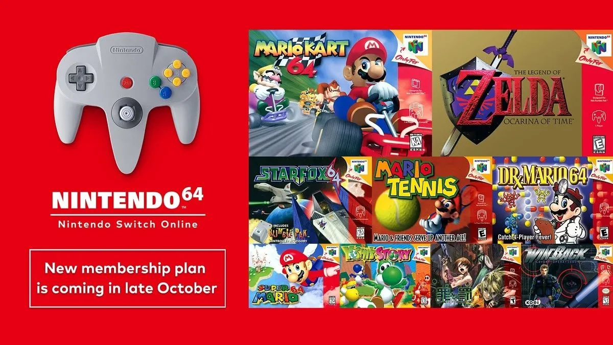 Các tựa game kinh điển Nintendo 64 trong dịch vụ Nintendo Switch Online, được cải tiến trên Switch 2