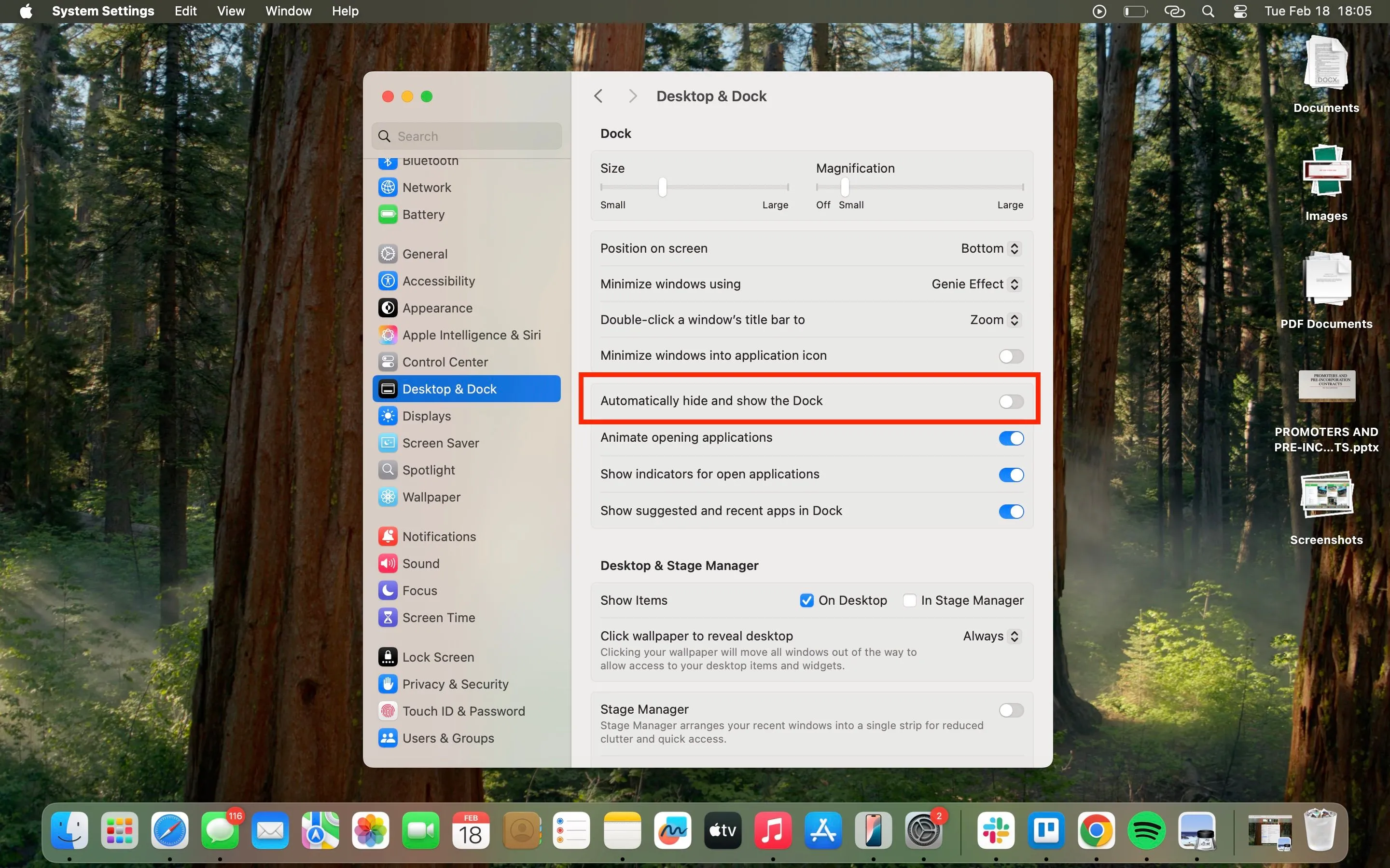 Cài đặt tự động ẩn Dock trên macOS để tối ưu không gian làm việc
