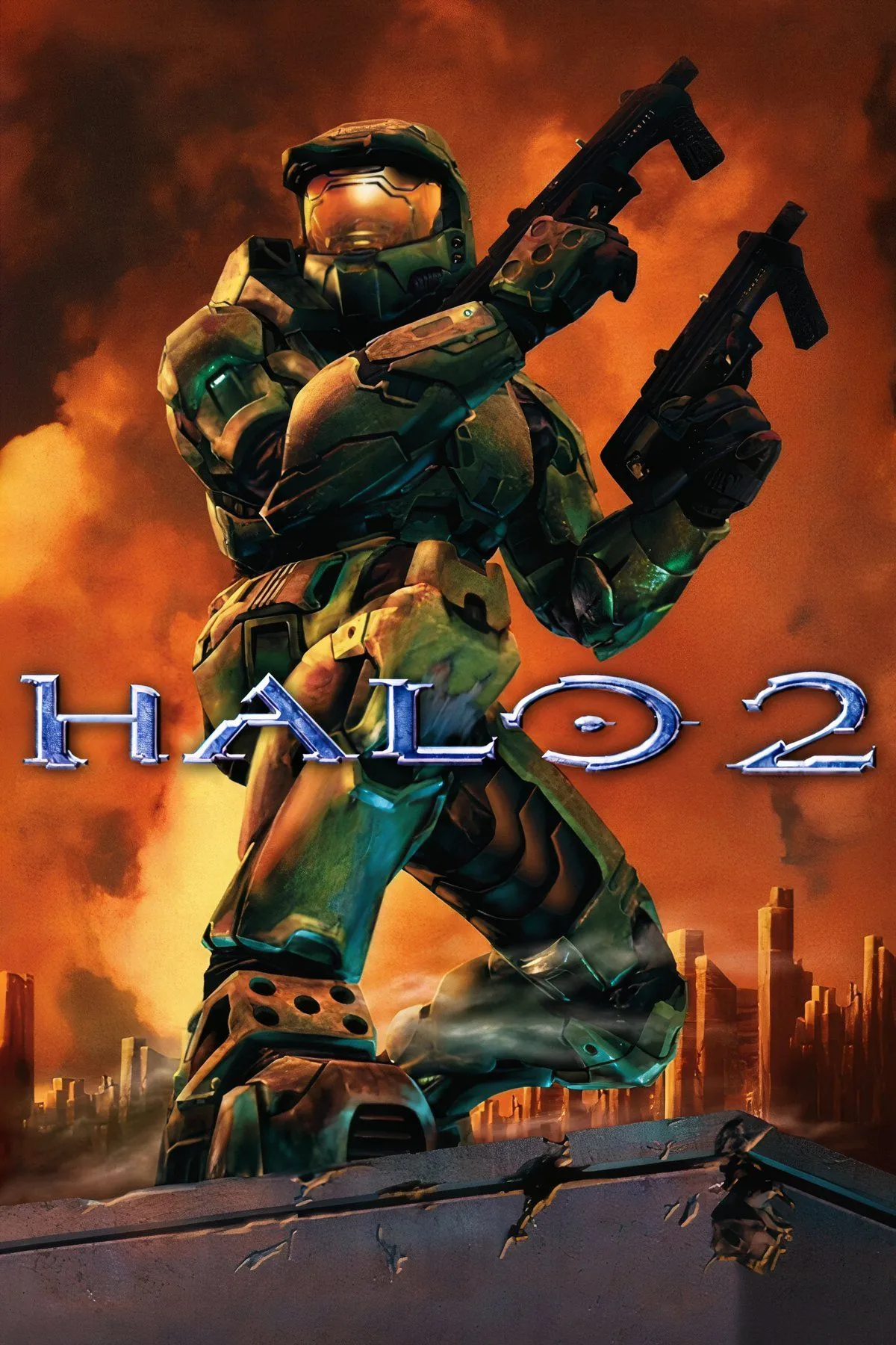 Cảnh chiến đấu kịch tính trong chế độ multiplayer của Halo 2, game tiên phong về matchmaking trên console
