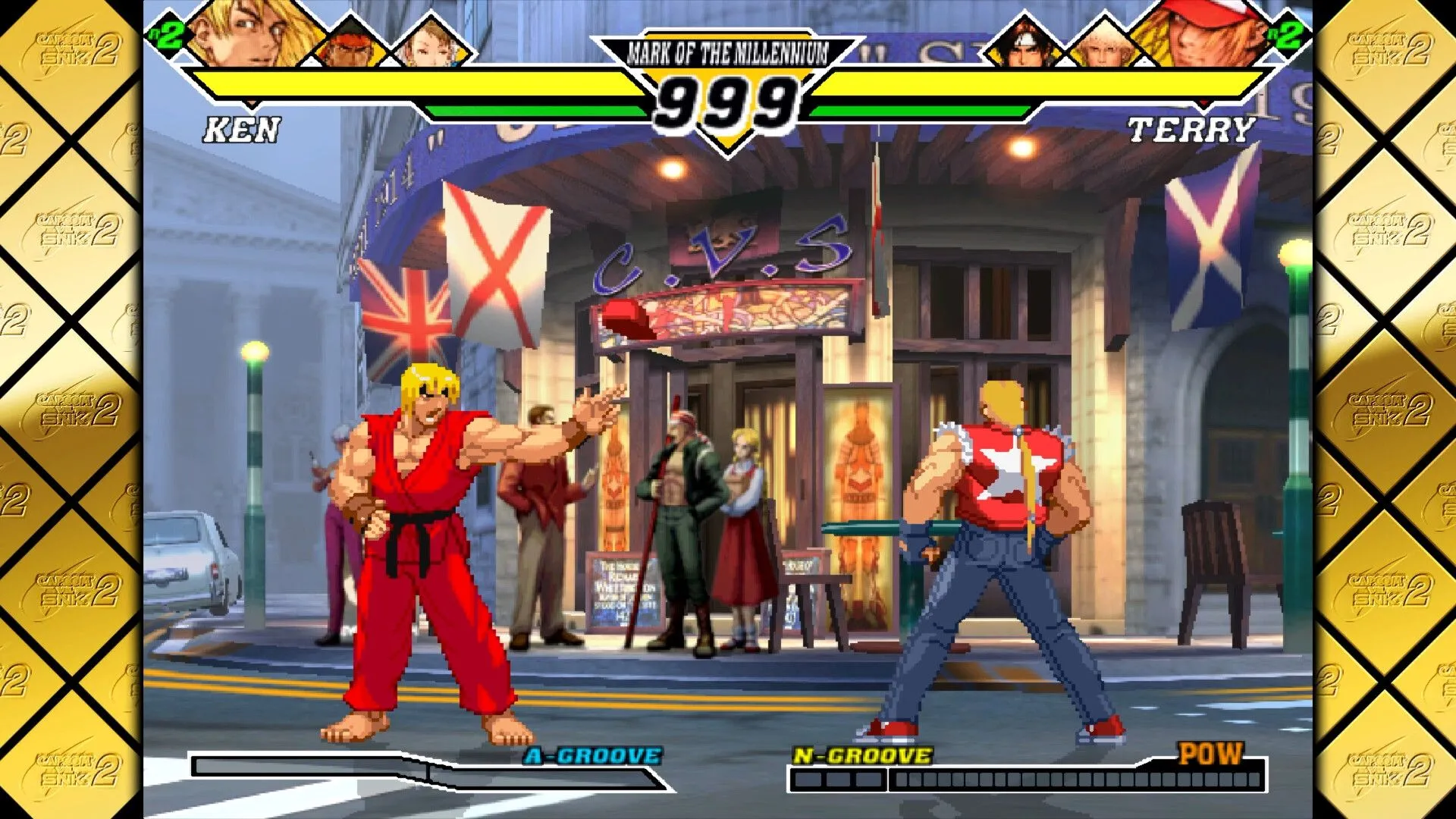 Cảnh chiến đấu kịch tính từ Capcom Fighting Collection 2